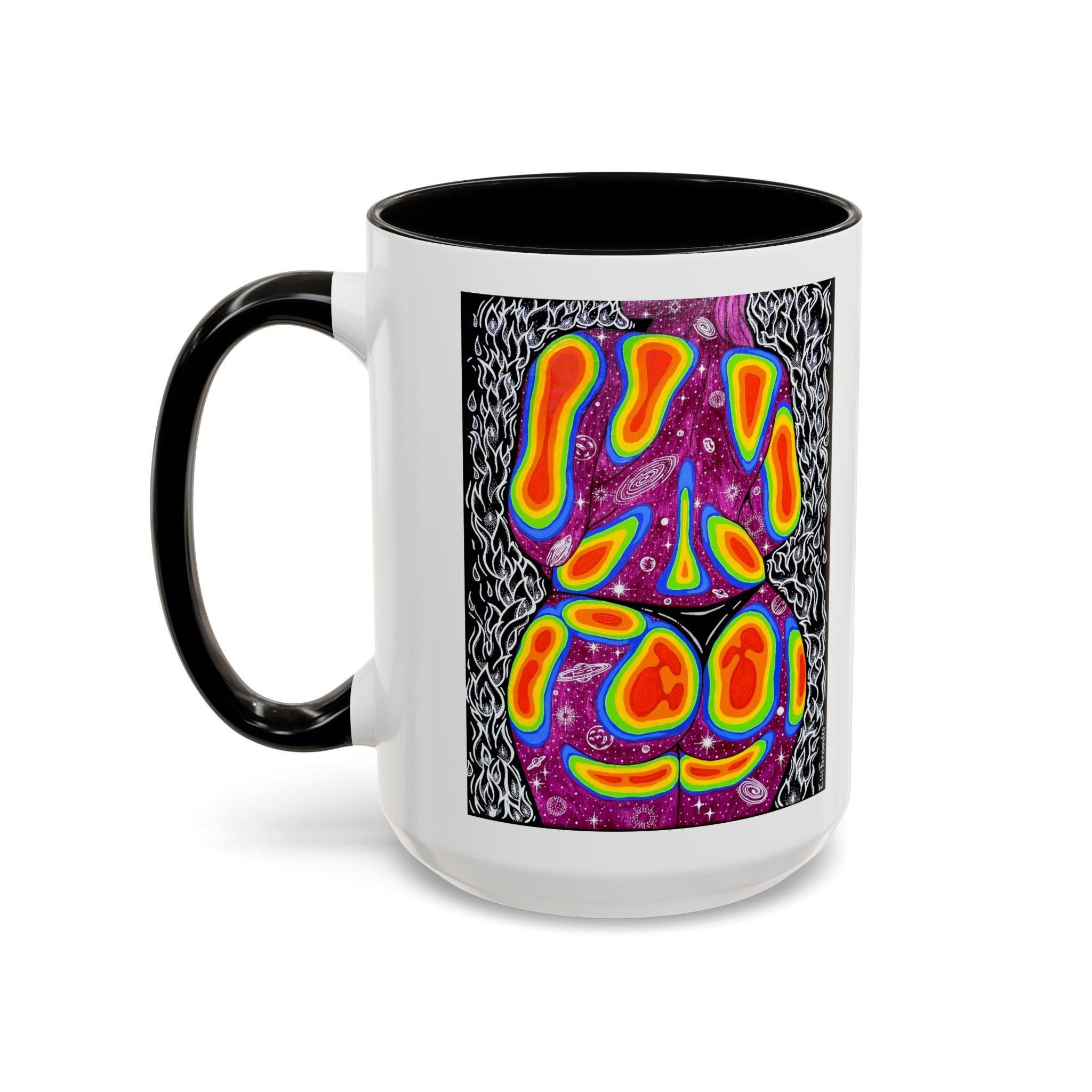 "Mulher, Um Universo" | Personalized Accent Coffee Mug 11oz or 15oz