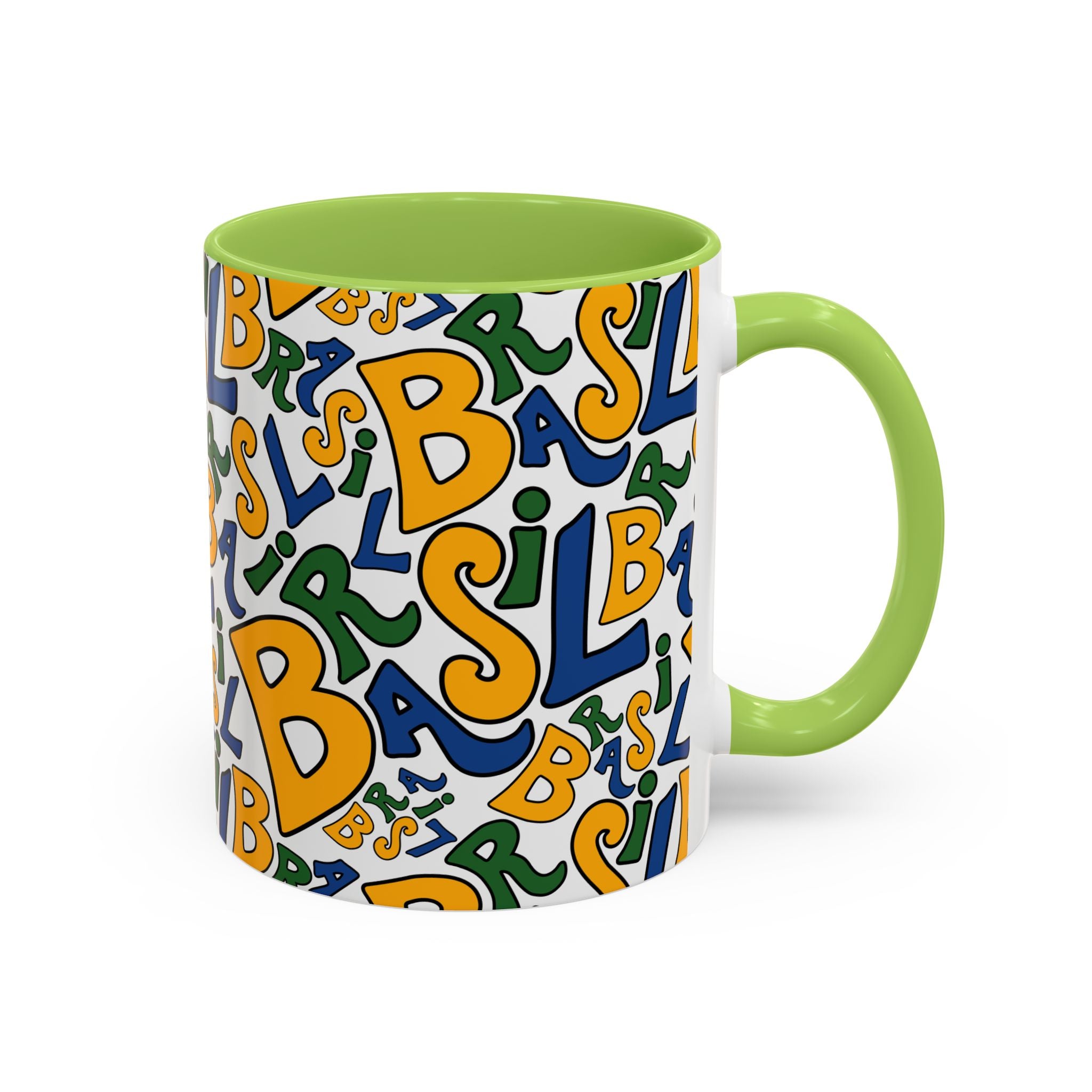 Brasil Typography | Accent Coffee Mug 11oz or 15oz