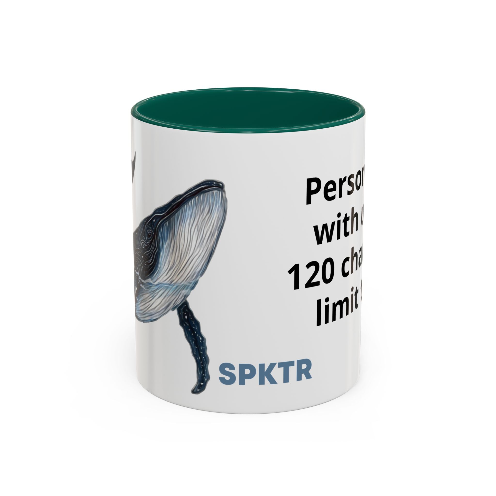 Leo the Blue Whale | Personalized Accent Coffee Mug 11oz or 15oz