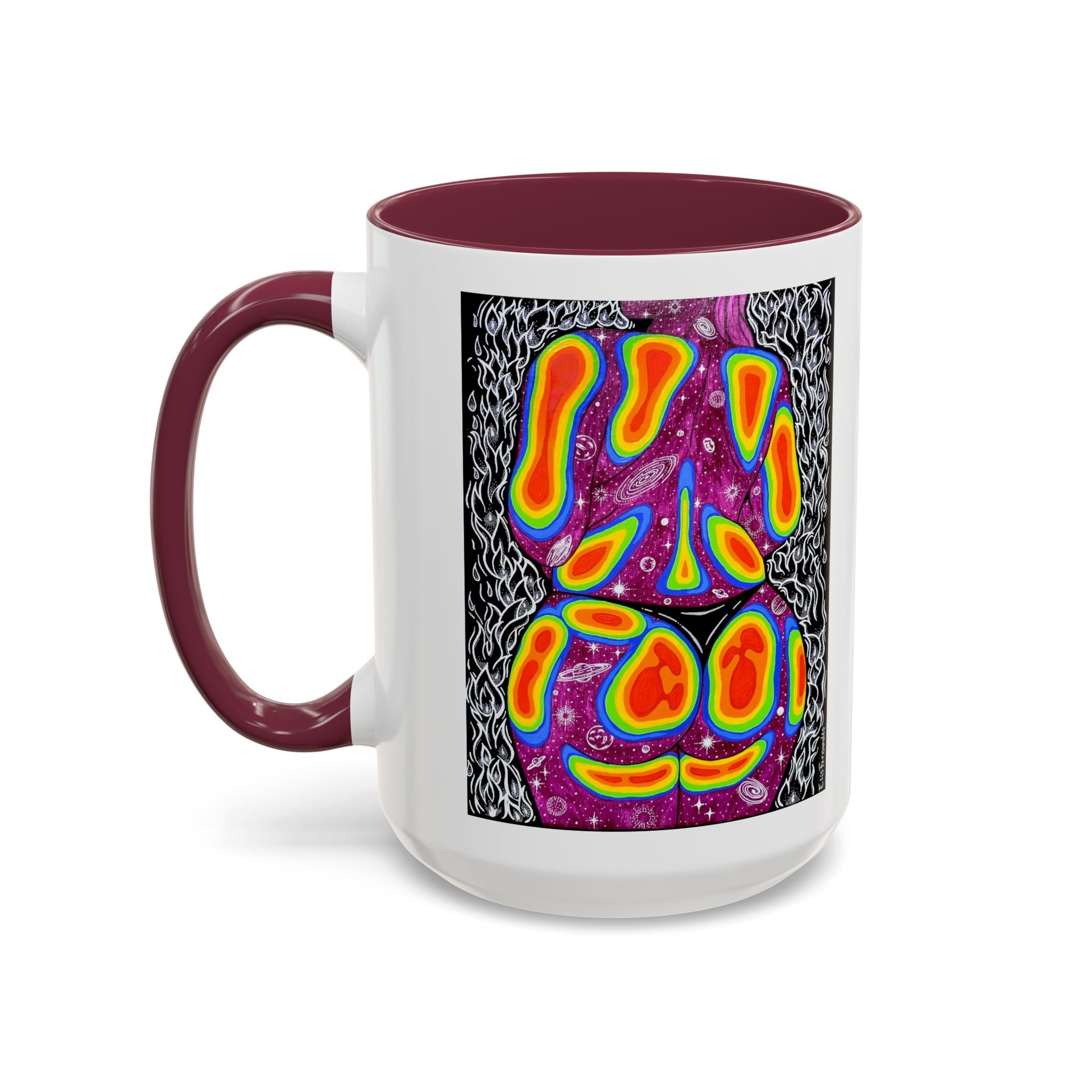 "Mulher, Um Universo" | Personalized Accent Coffee Mug 11oz or 15oz
