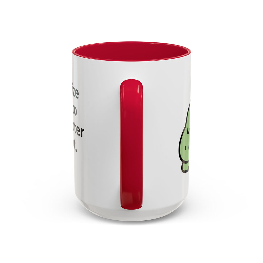 Sleepy Teeny-Rex  | Personalized Accent Coffee Mug 11oz or 15oz