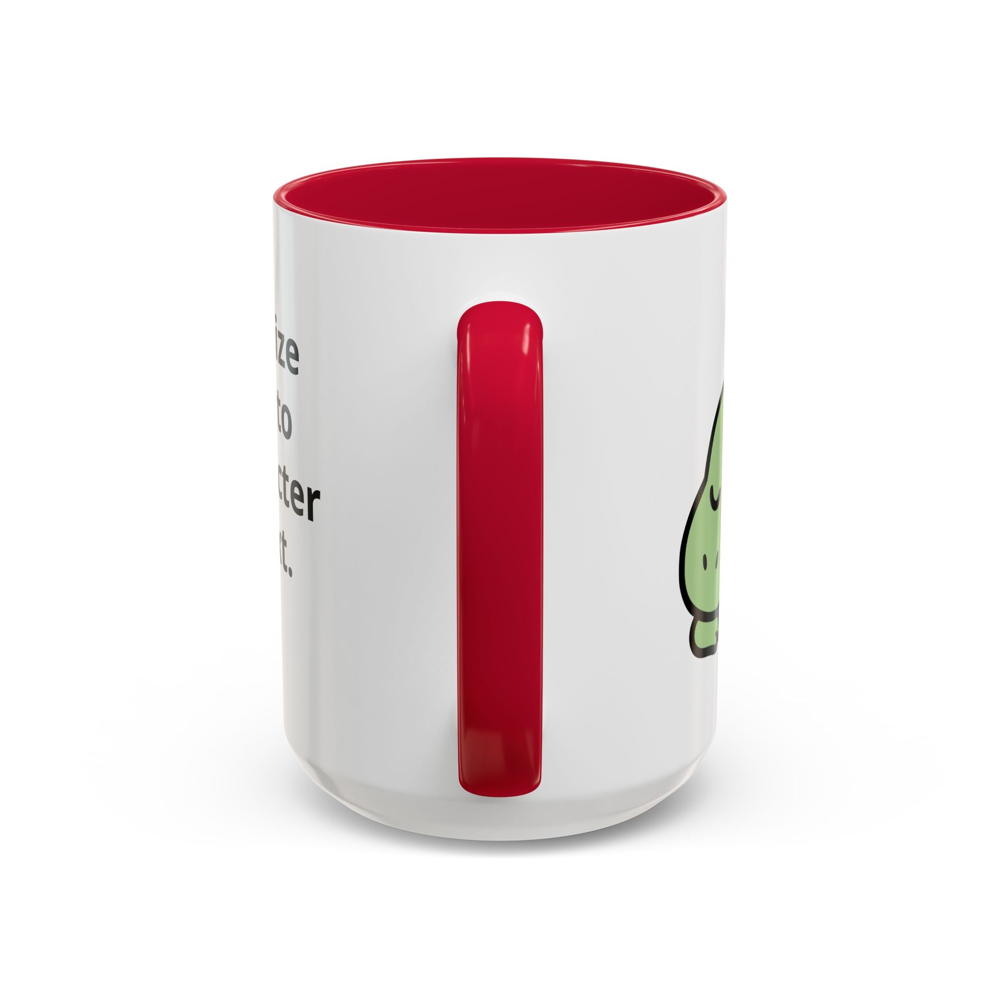Sleepy Teeny-Rex  | Personalized Accent Coffee Mug 11oz or 15oz
