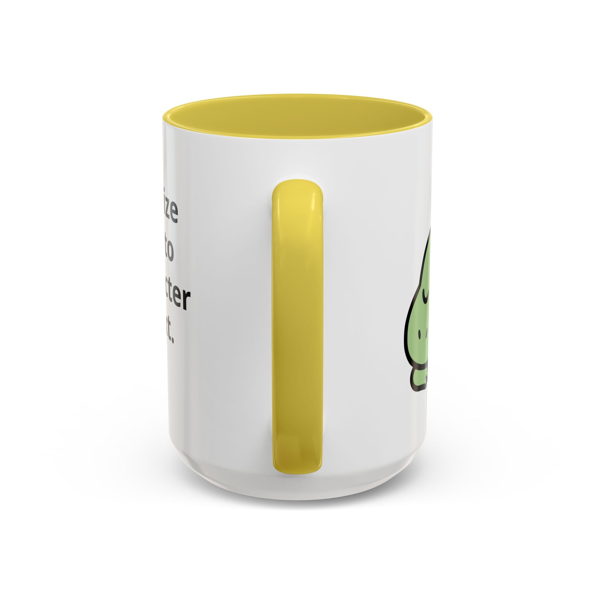 Sleepy Teeny-Rex  | Personalized Accent Coffee Mug 11oz or 15oz
