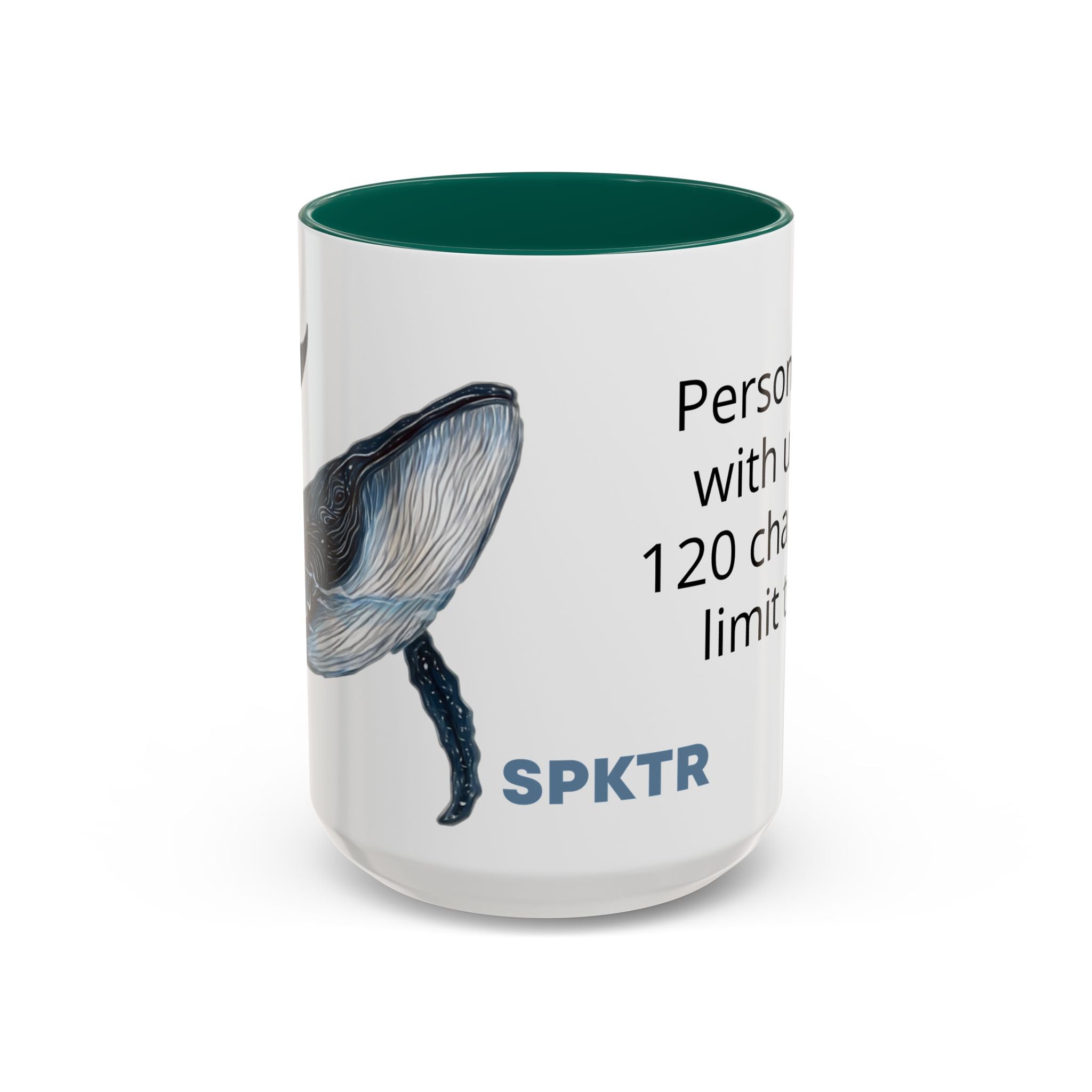 Leo the Blue Whale | Personalized Accent Coffee Mug 11oz or 15oz