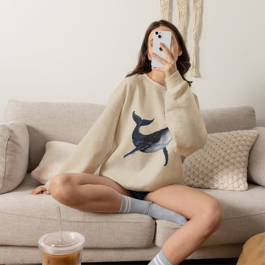Leo the Blue Whale | SPKTR Graphic Sweatshirt