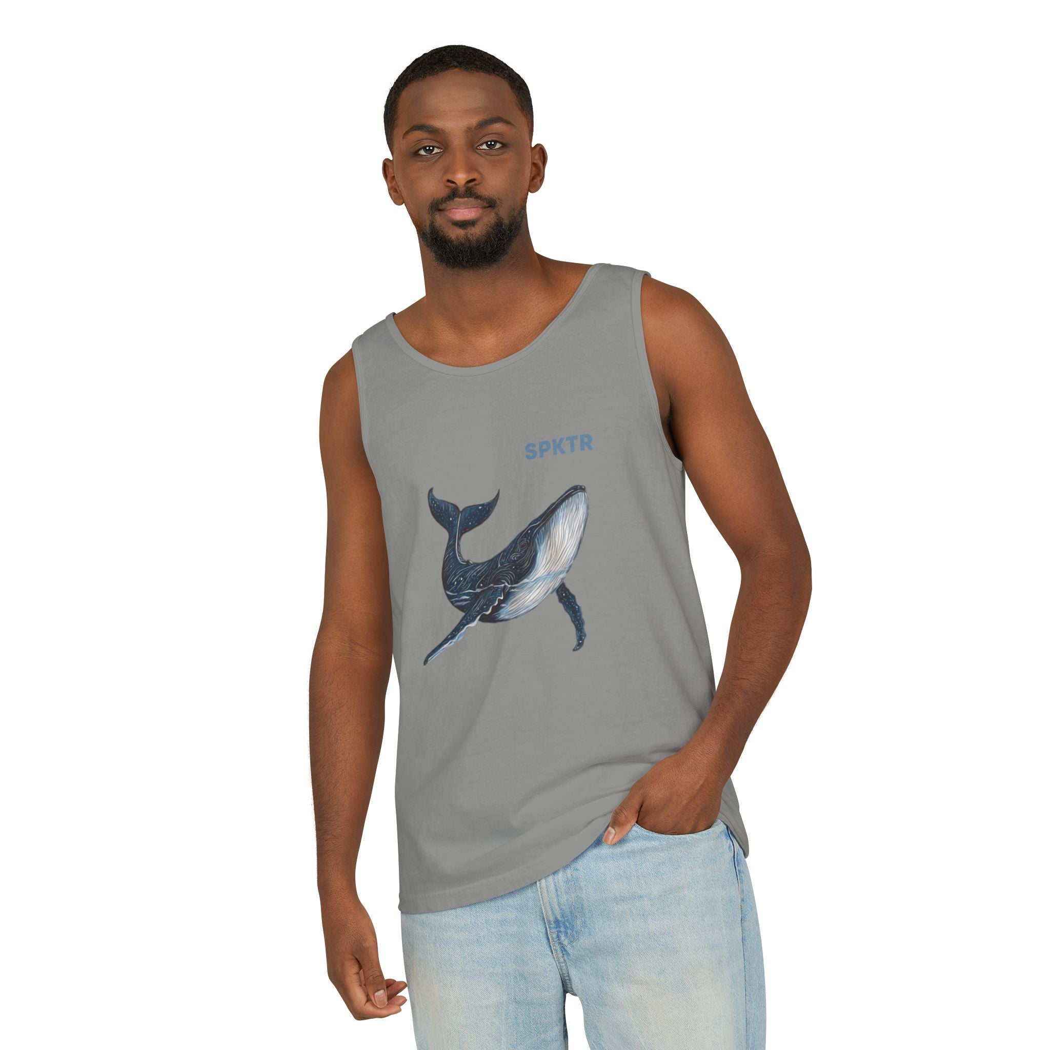 Leo the Blue Whale | SPKTR Graphic Tank Top