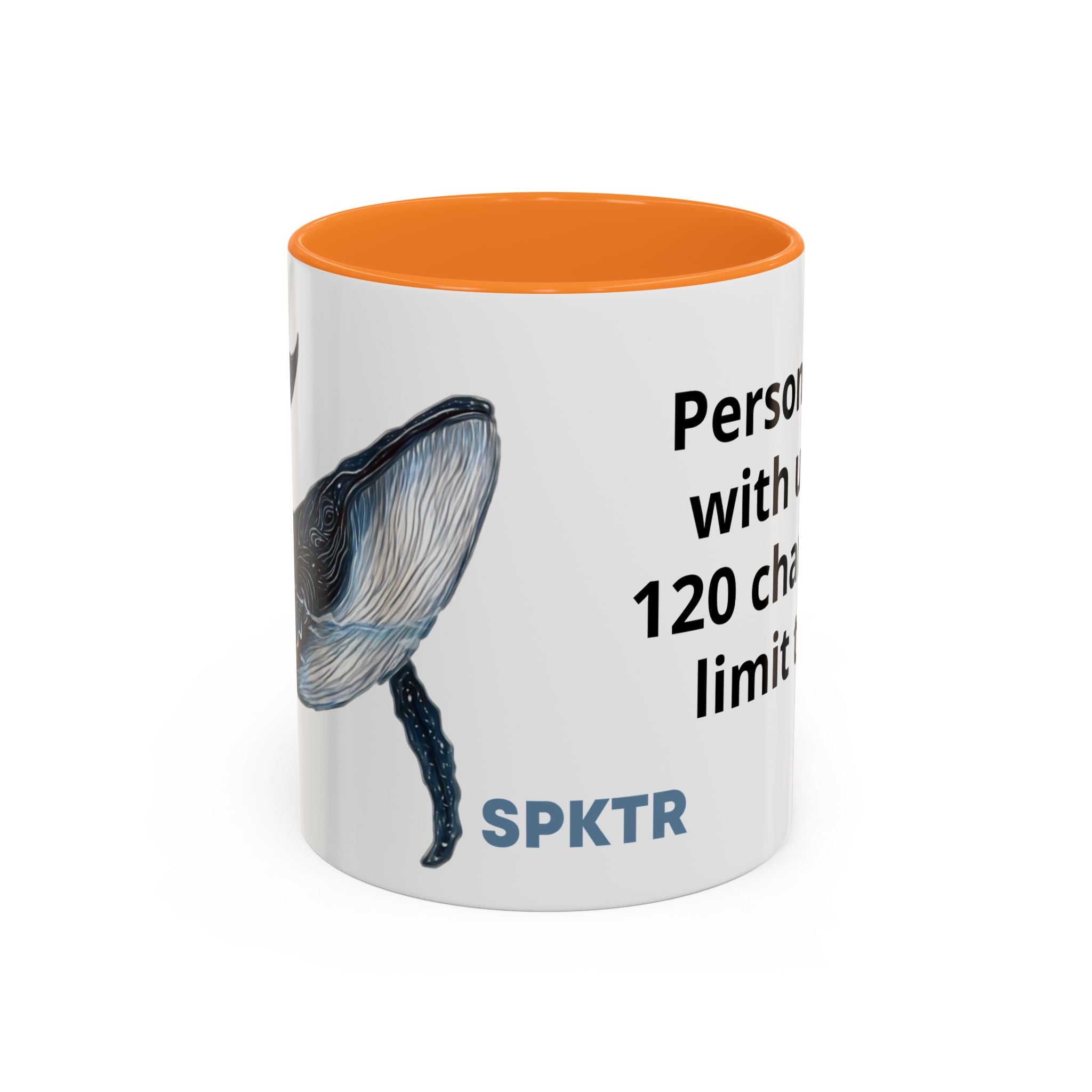 Leo the Blue Whale | Personalized Accent Coffee Mug 11oz or 15oz
