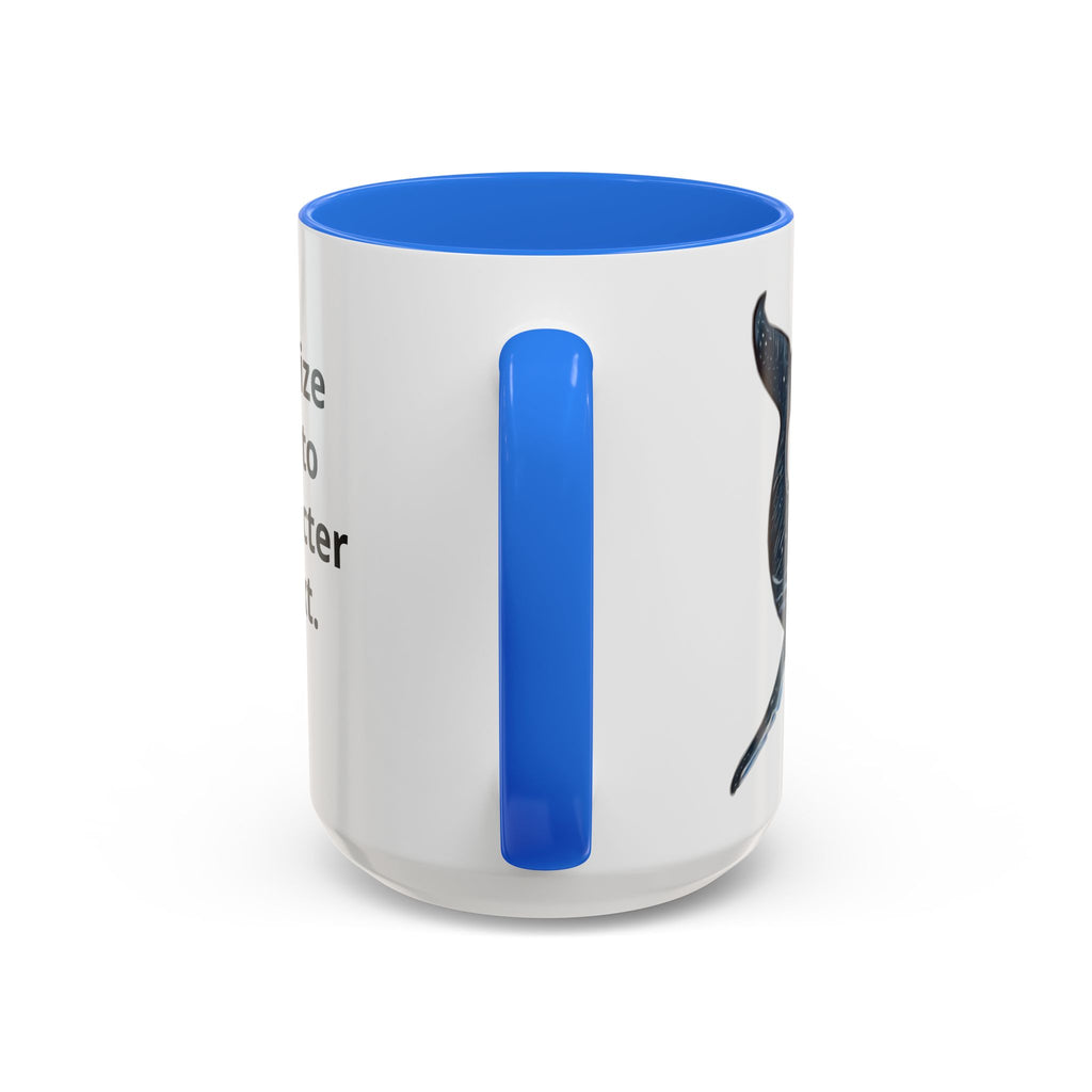 Leo the Blue Whale | Personalized Accent Coffee Mug 11oz or 15oz