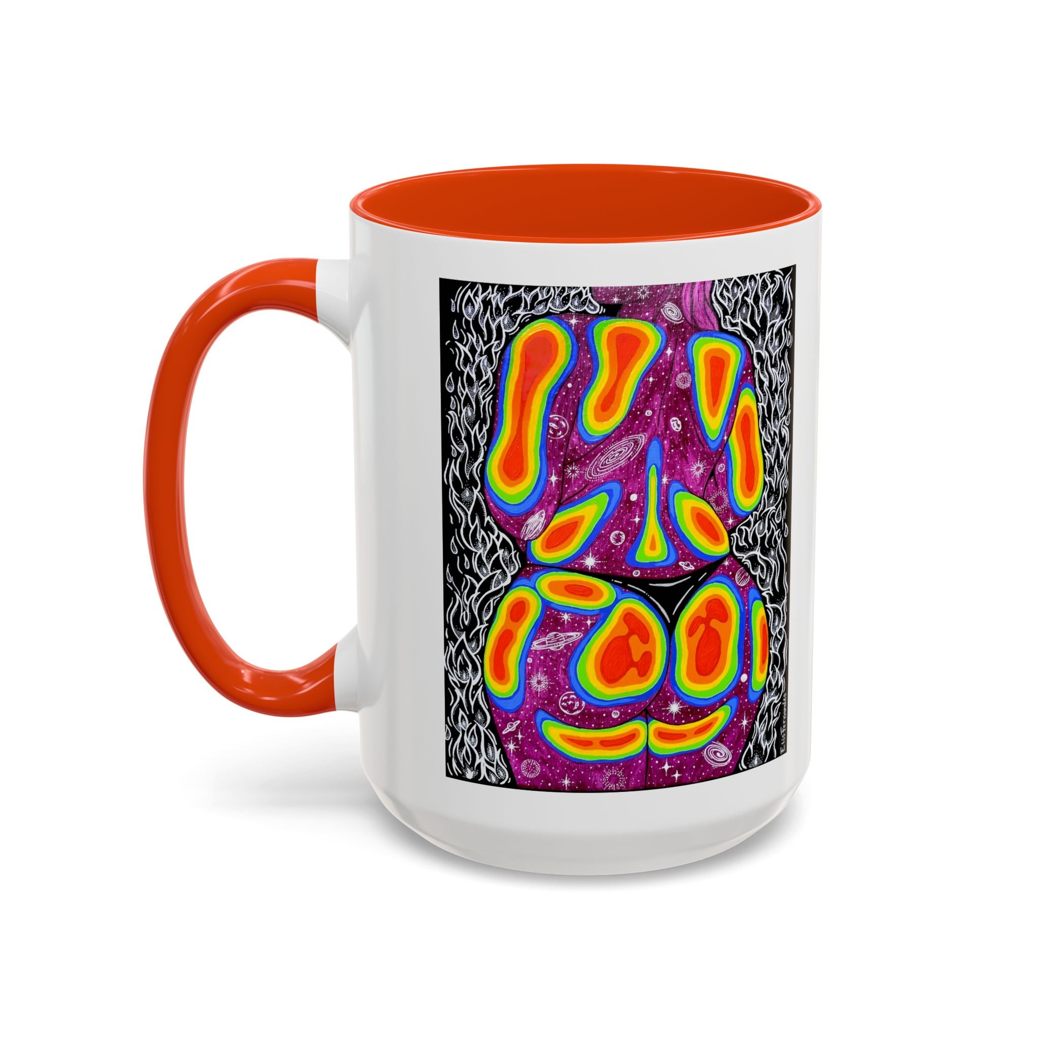 "Mulher, Um Universo" | Personalized Accent Coffee Mug 11oz or 15oz