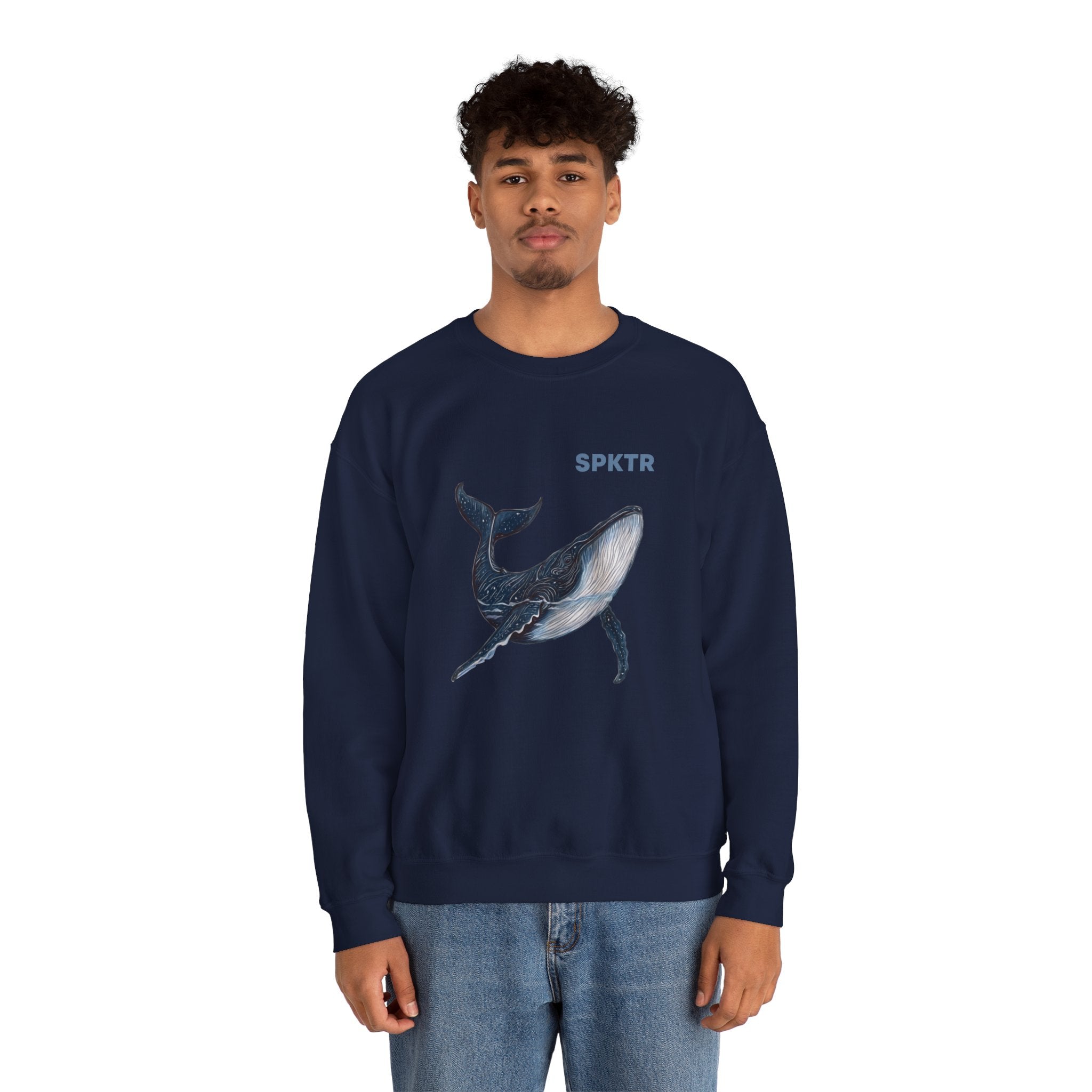 Leo the Blue Whale | SPKTR Graphic Sweatshirt