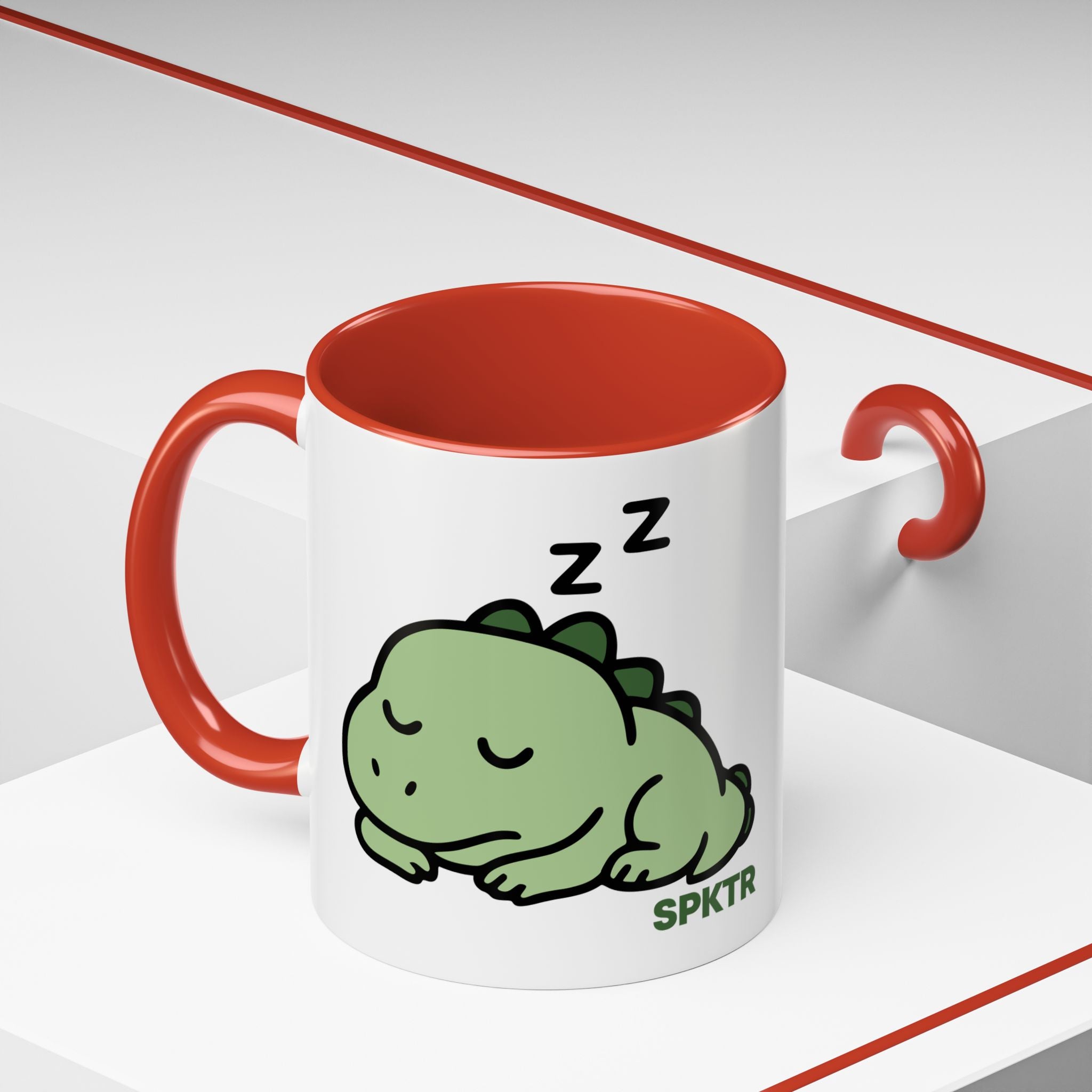 Sleepy Teeny-Rex | Accent Coffee Mug 11oz or 15oz