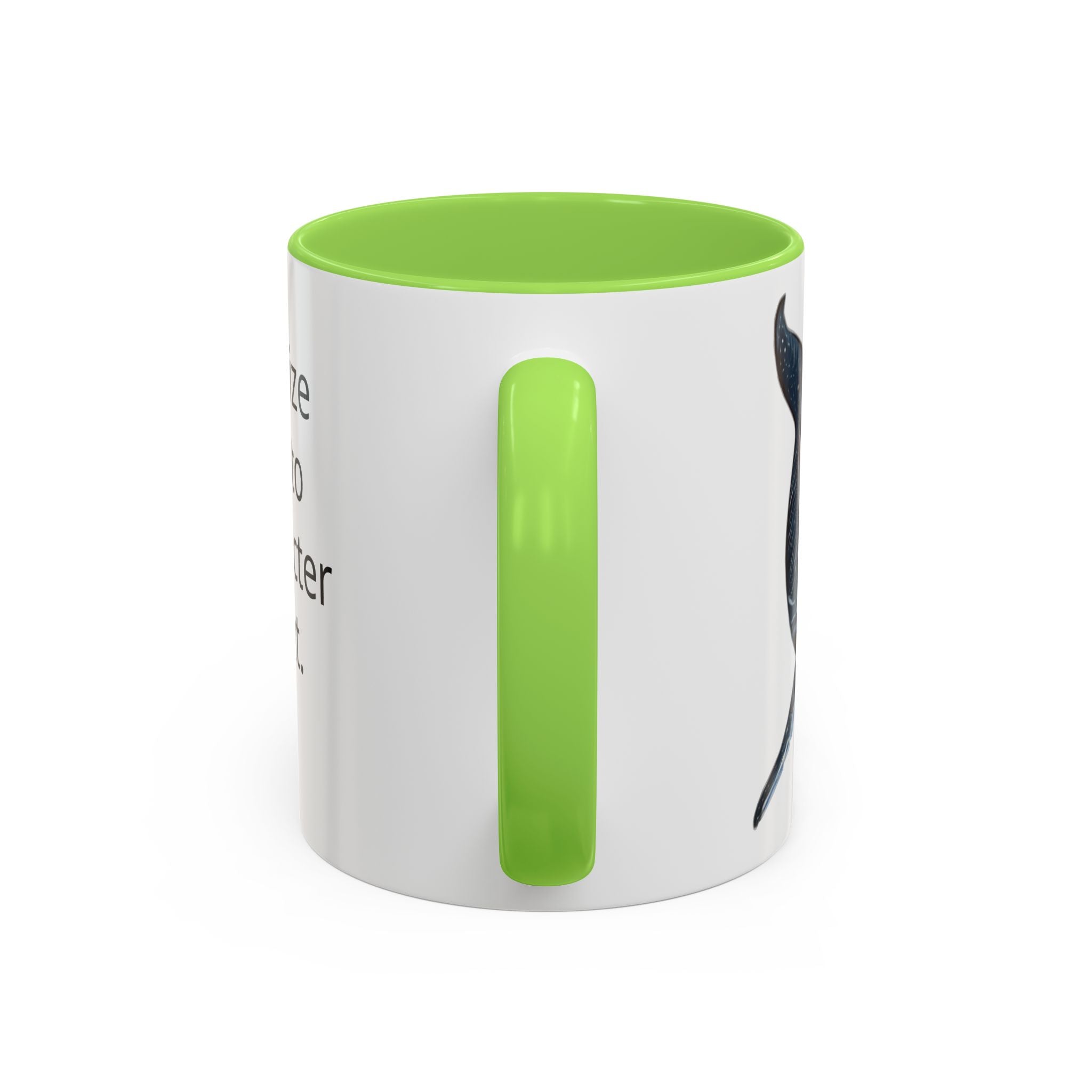 Leo the Blue Whale | Personalized Accent Coffee Mug 11oz or 15oz