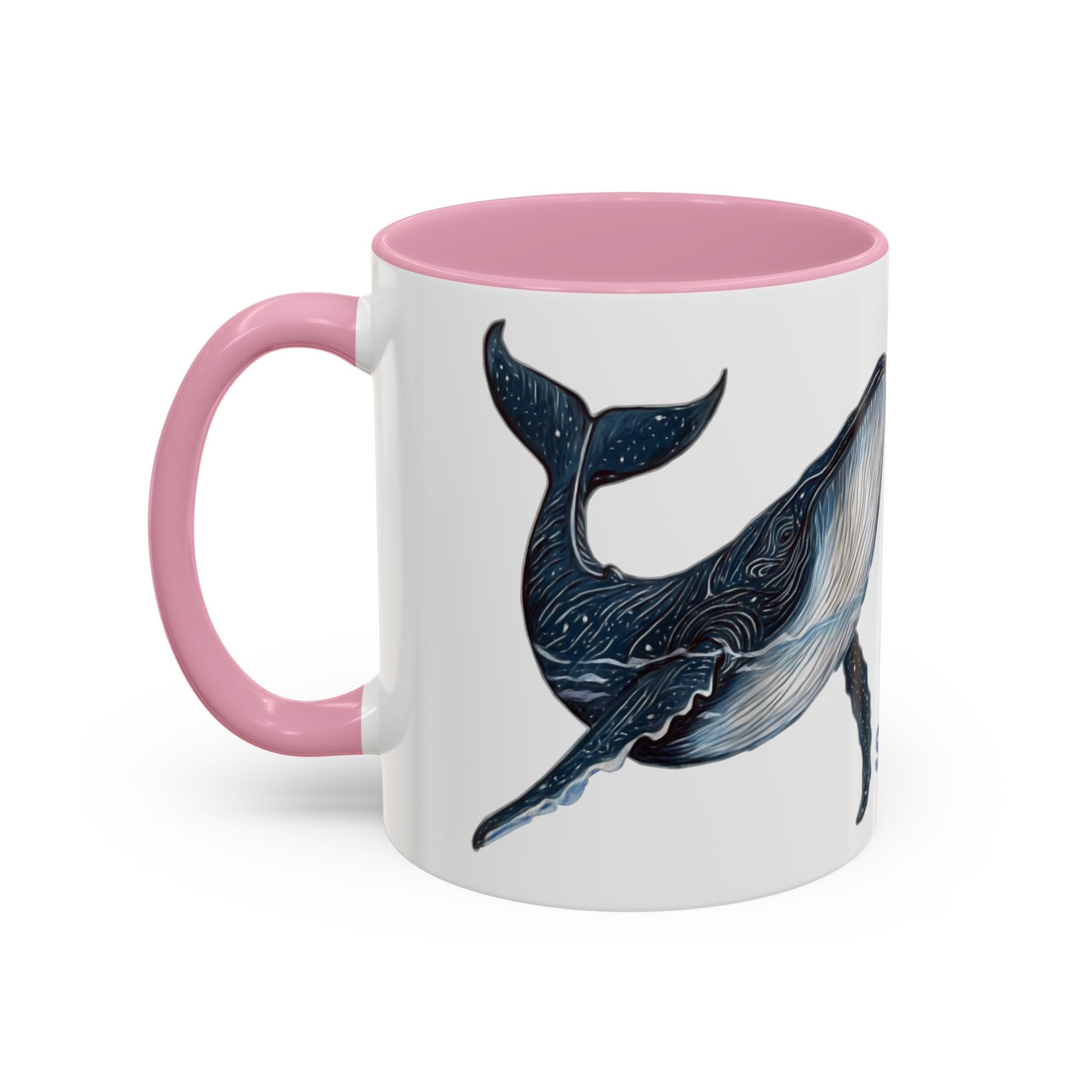 Leo the Blue Whale | Personalized Accent Coffee Mug 11oz or 15oz