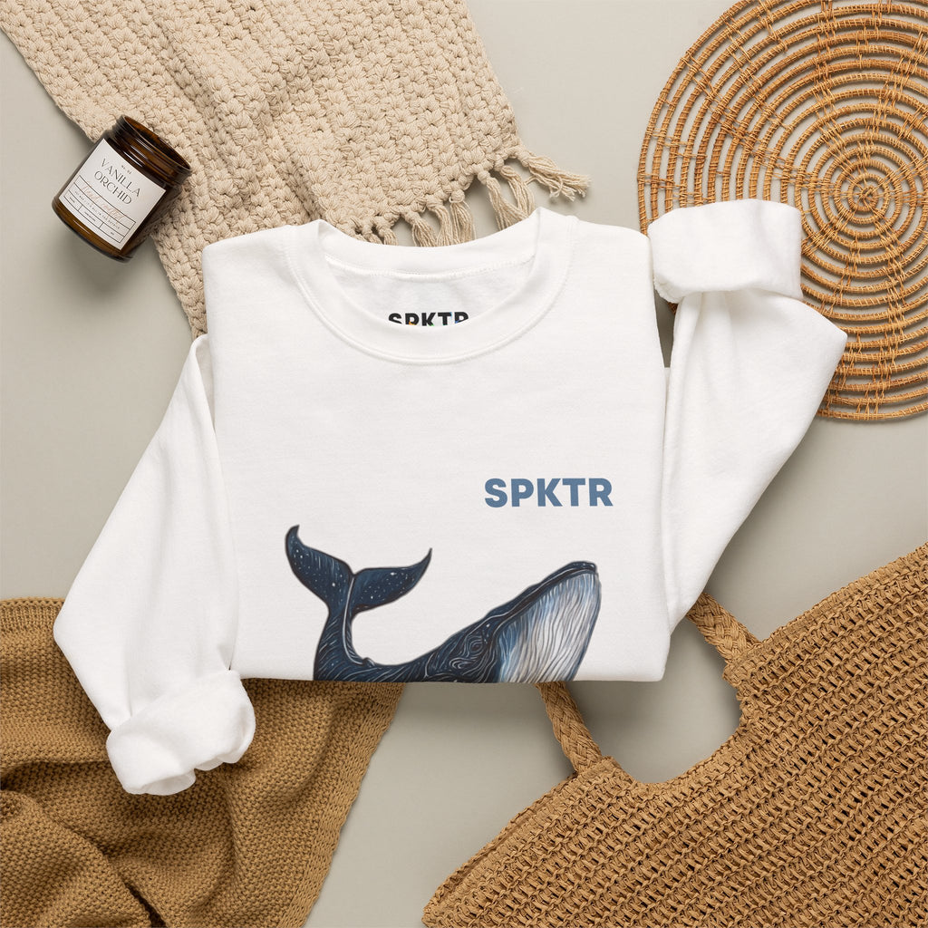 Leo the Blue Whale | SPKTR Graphic Sweatshirt