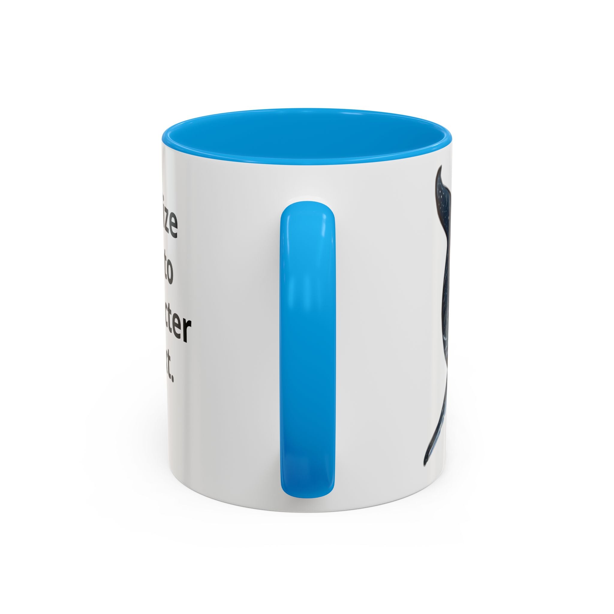 Leo the Blue Whale | Personalized Accent Coffee Mug 11oz or 15oz