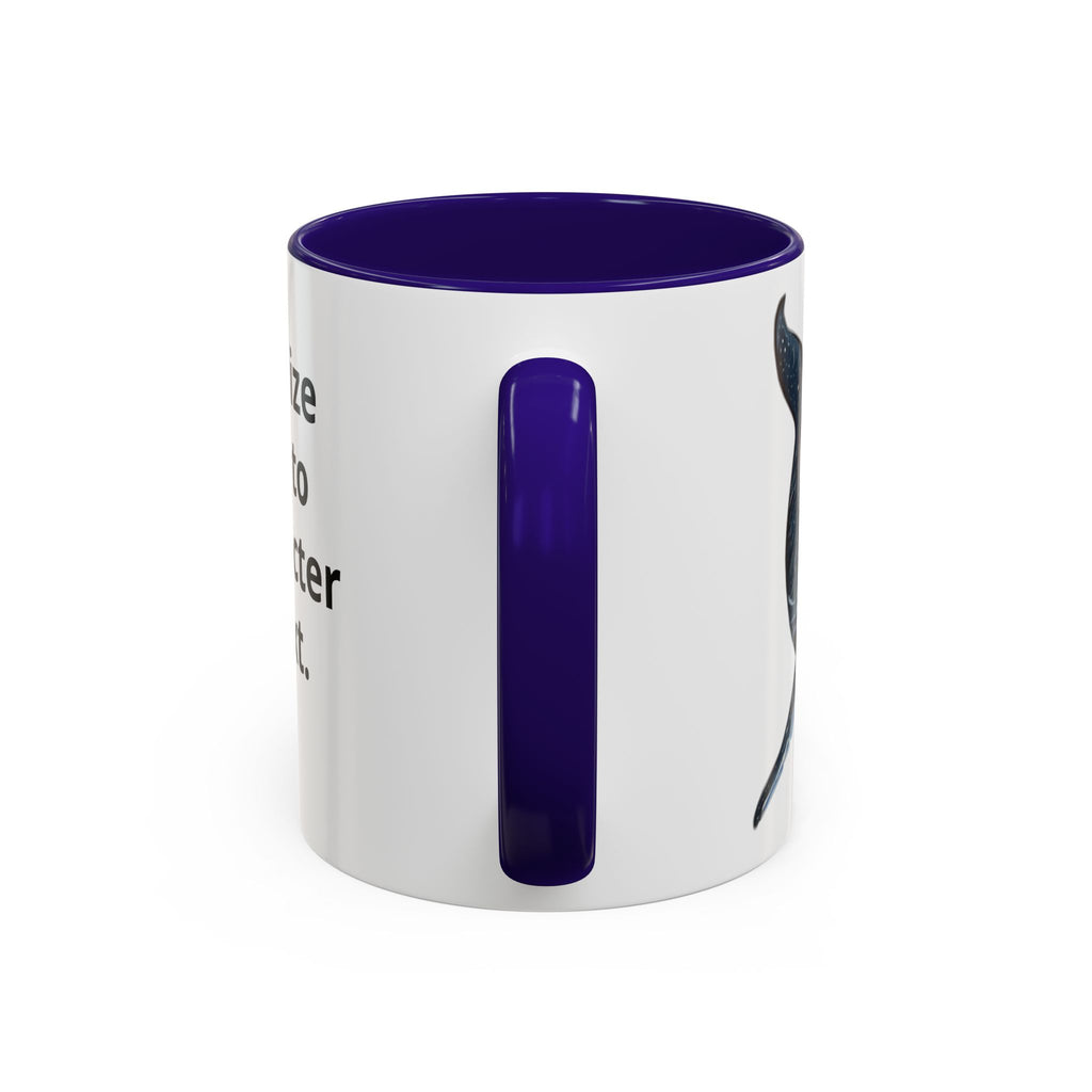 Leo the Blue Whale | Personalized Accent Coffee Mug 11oz or 15oz