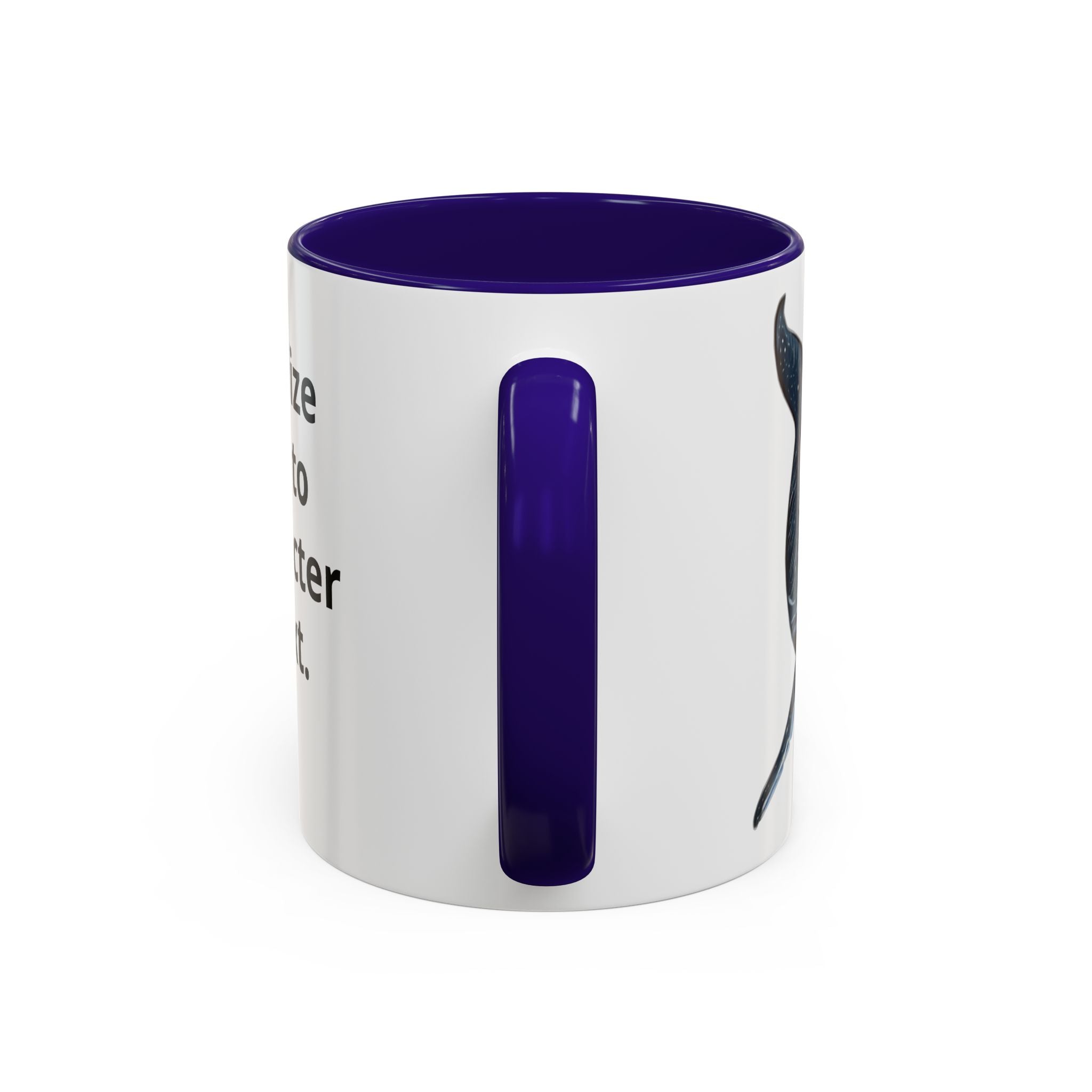 Leo the Blue Whale | Personalized Accent Coffee Mug 11oz or 15oz