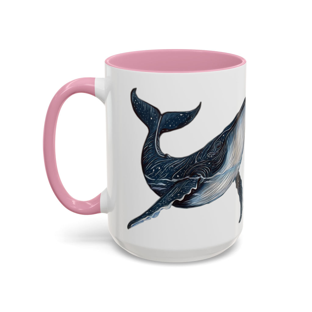 Leo the Blue Whale | Personalized Accent Coffee Mug 11oz or 15oz
