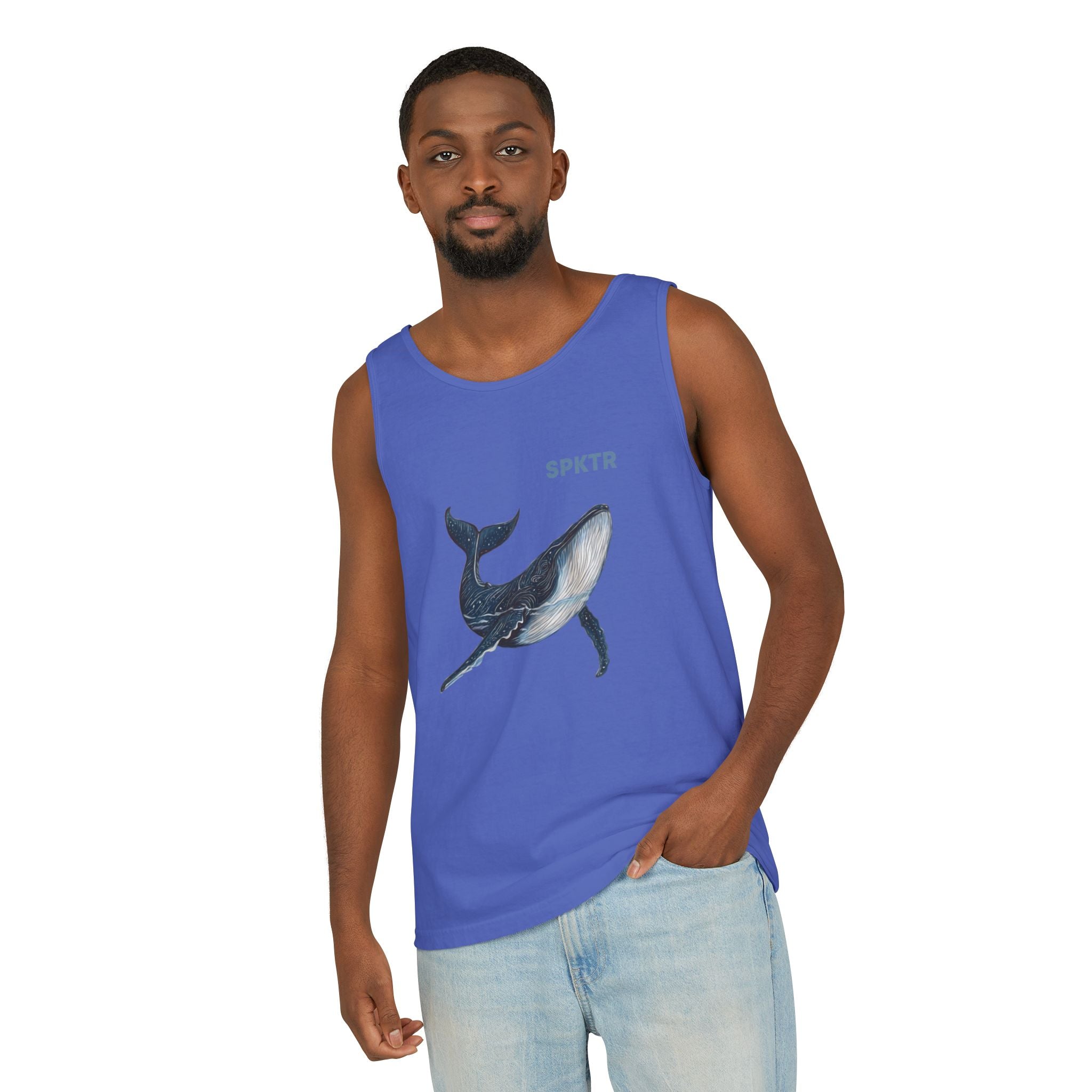Leo the Blue Whale | SPKTR Graphic Tank Top