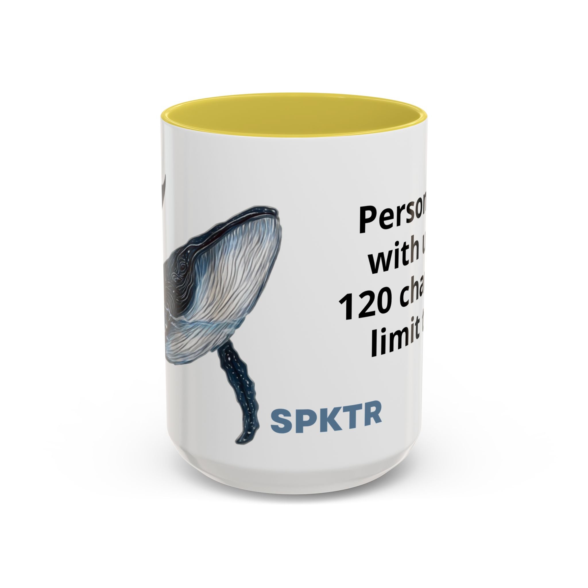 Leo the Blue Whale | Personalized Accent Coffee Mug 11oz or 15oz