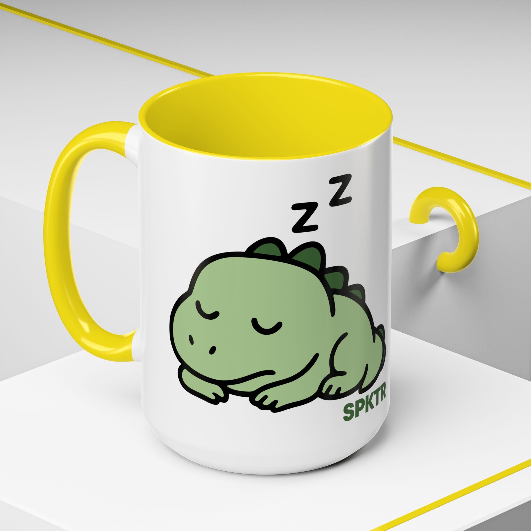 Sleepy Teeny-Rex | Accent Coffee Mug 11oz or 15oz
