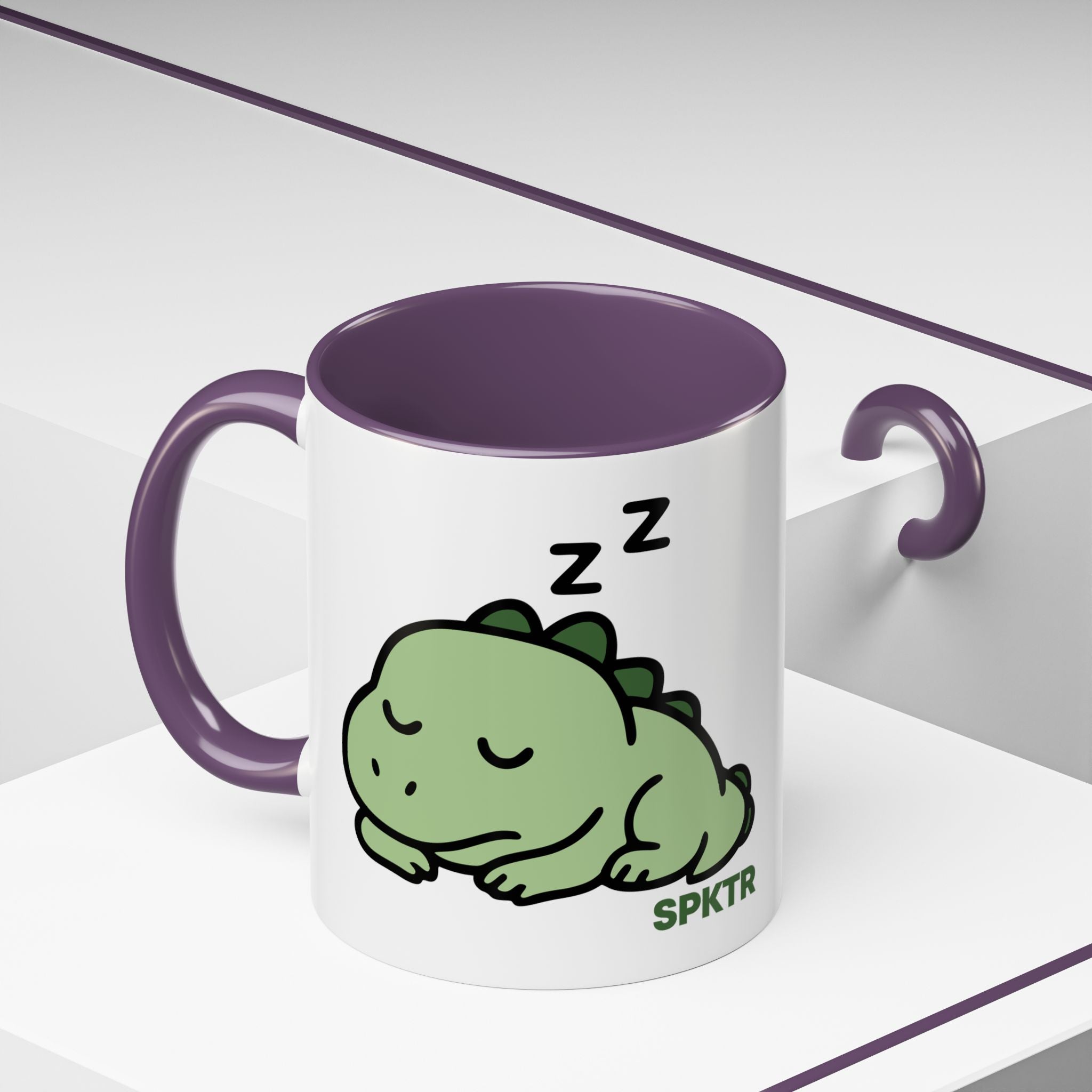 Sleepy Teeny-Rex | Accent Coffee Mug 11oz or 15oz