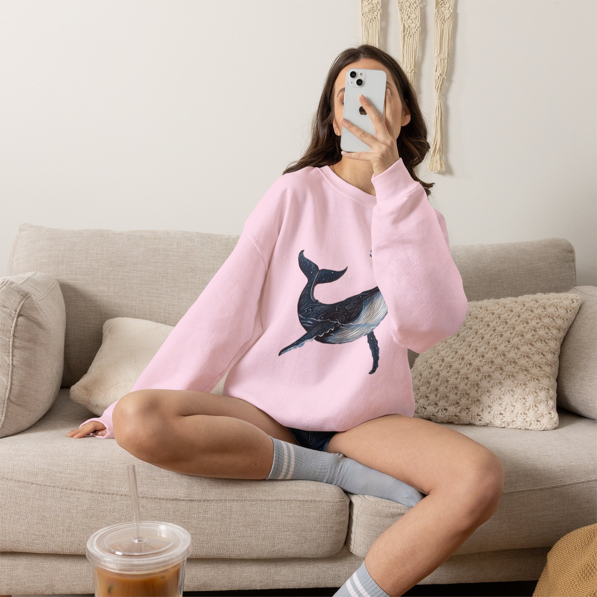 Leo the Blue Whale | SPKTR Graphic Sweatshirt