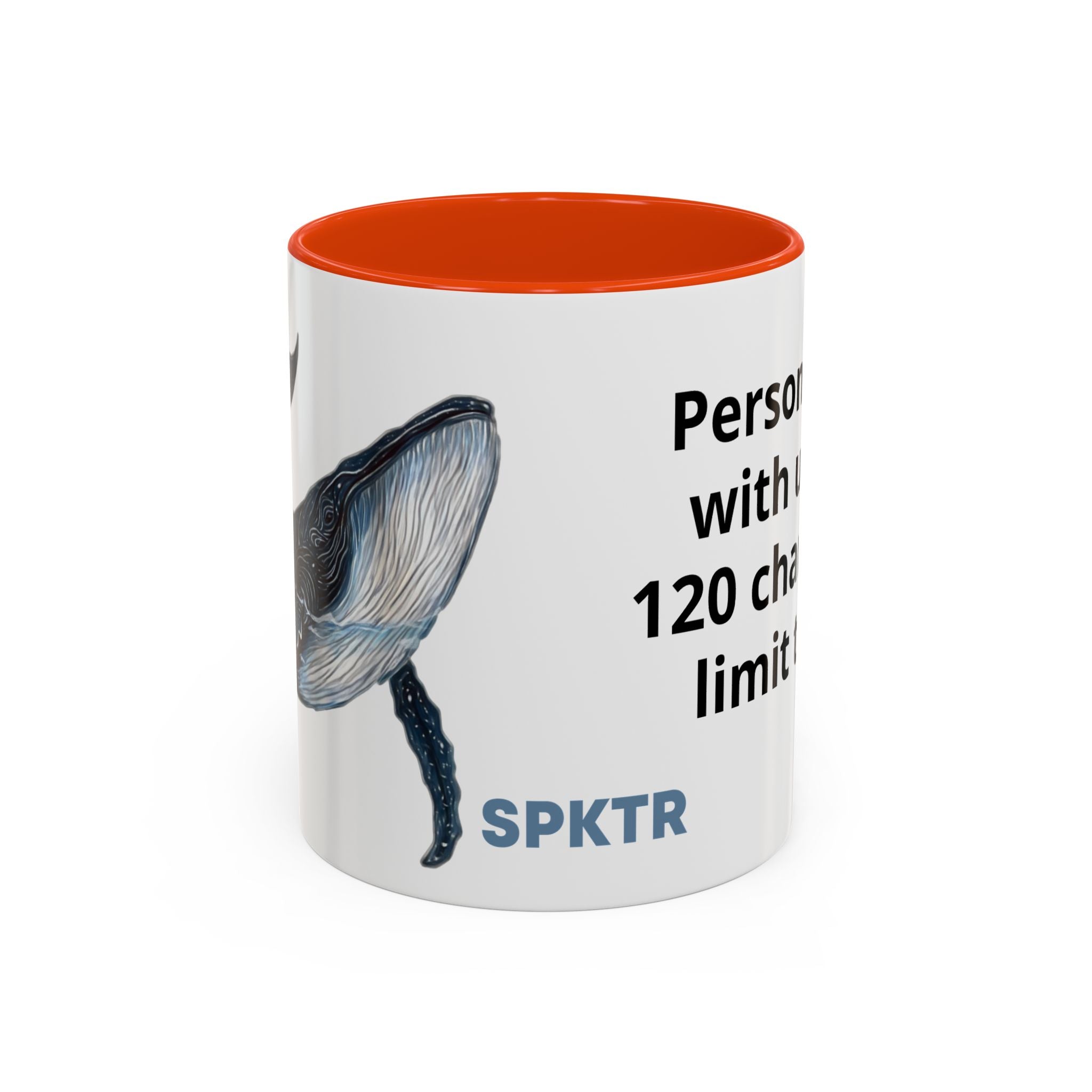 Leo the Blue Whale | Personalized Accent Coffee Mug 11oz or 15oz