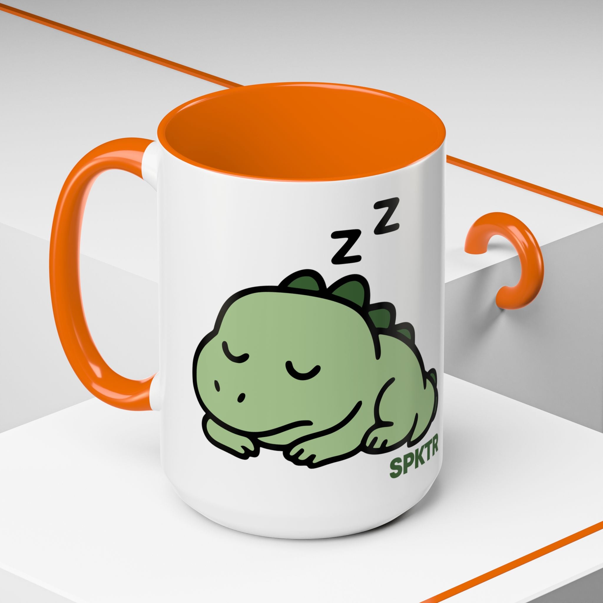 Sleepy Teeny-Rex | Accent Coffee Mug 11oz or 15oz