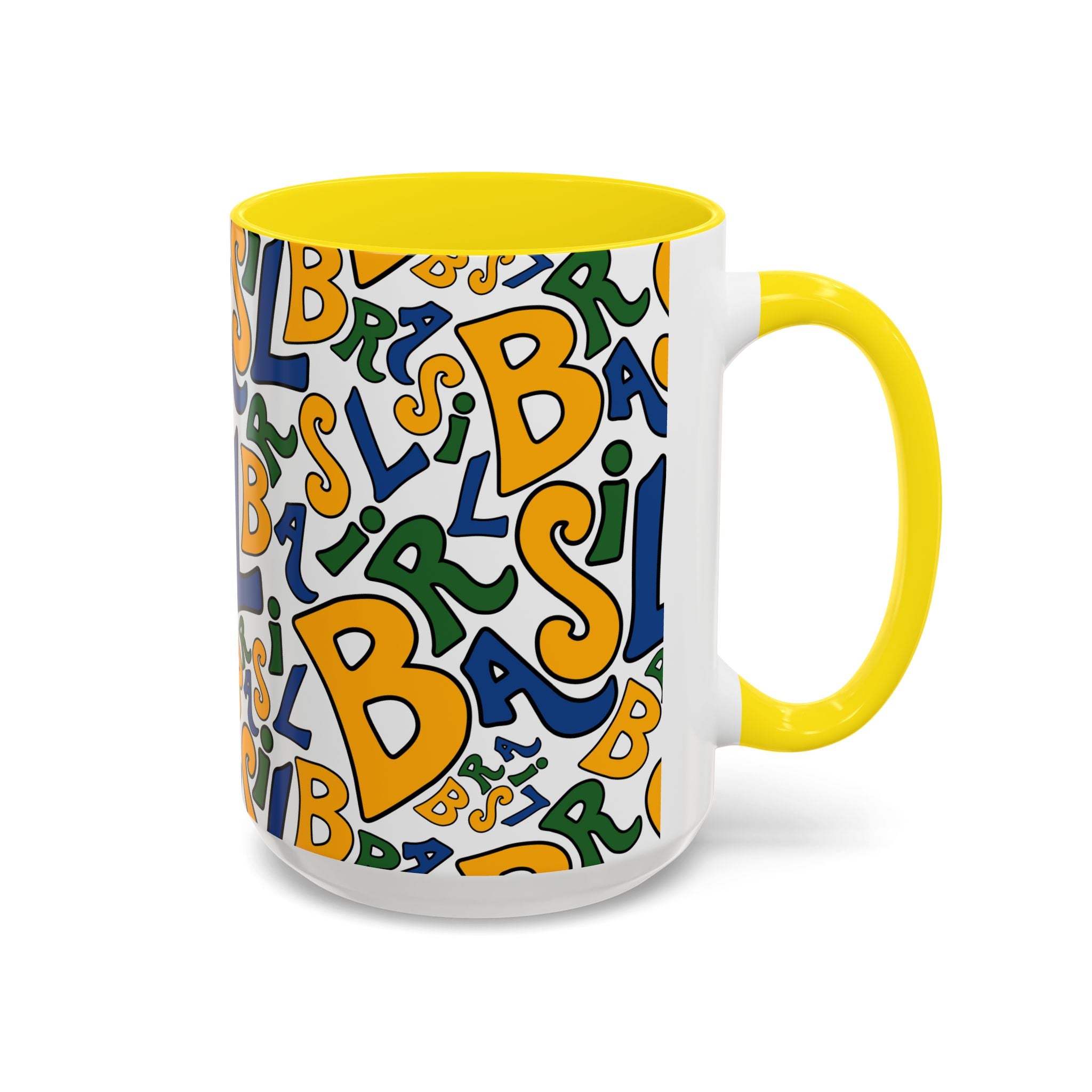 Brasil Typography | Accent Coffee Mug 11oz or 15oz