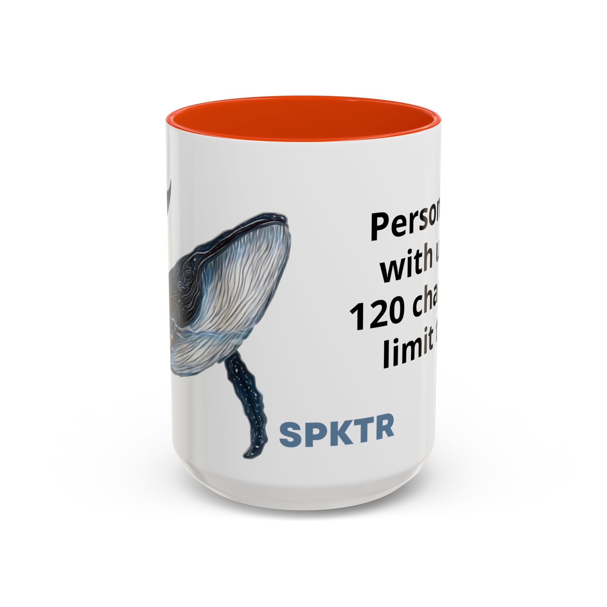 Leo the Blue Whale | Personalized Accent Coffee Mug 11oz or 15oz