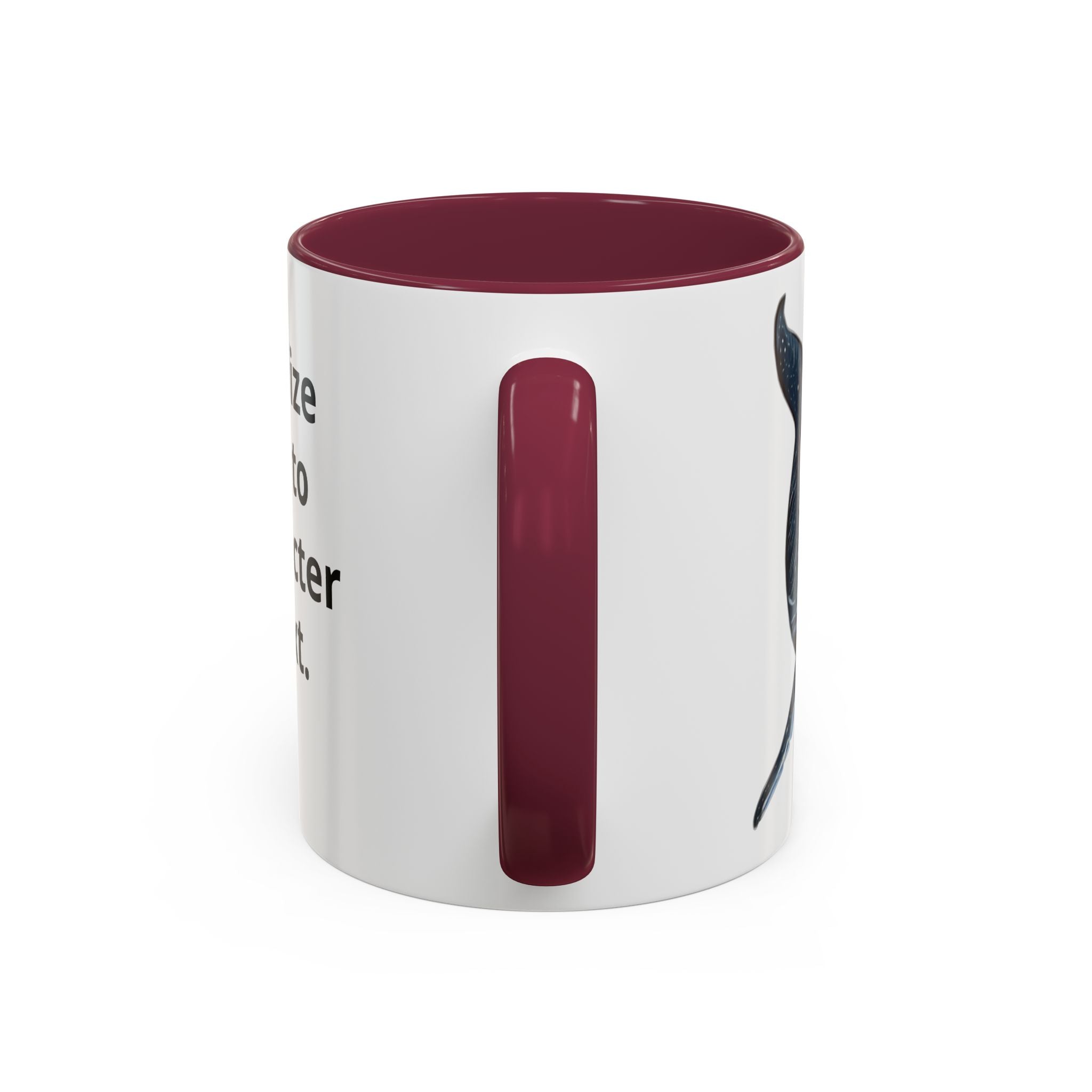 Leo the Blue Whale | Personalized Accent Coffee Mug 11oz or 15oz