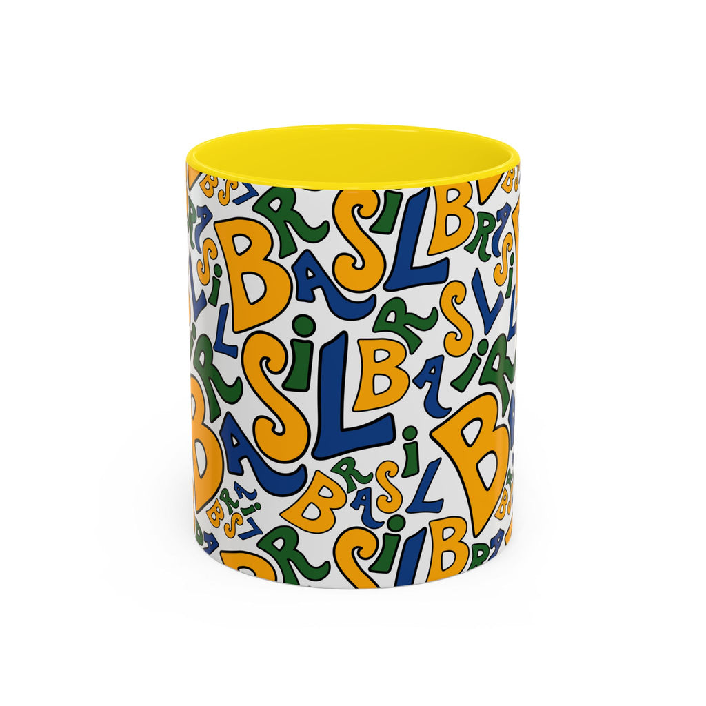 Brasil Typography | Accent Coffee Mug 11oz or 15oz