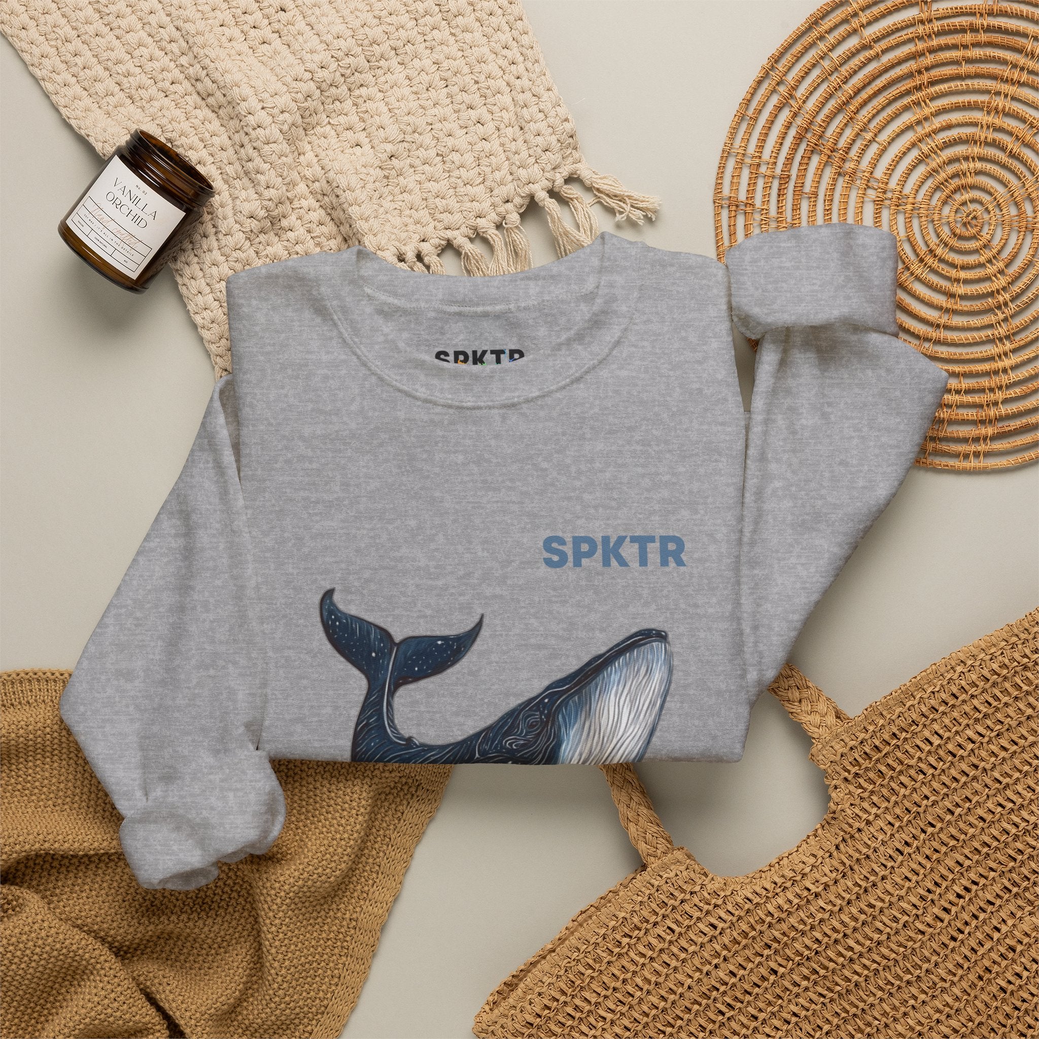 Leo the Blue Whale | SPKTR Graphic Sweatshirt