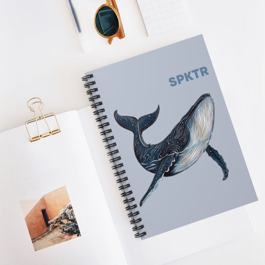 Leo the Blue Whale | SPKTR Spiral Notebook