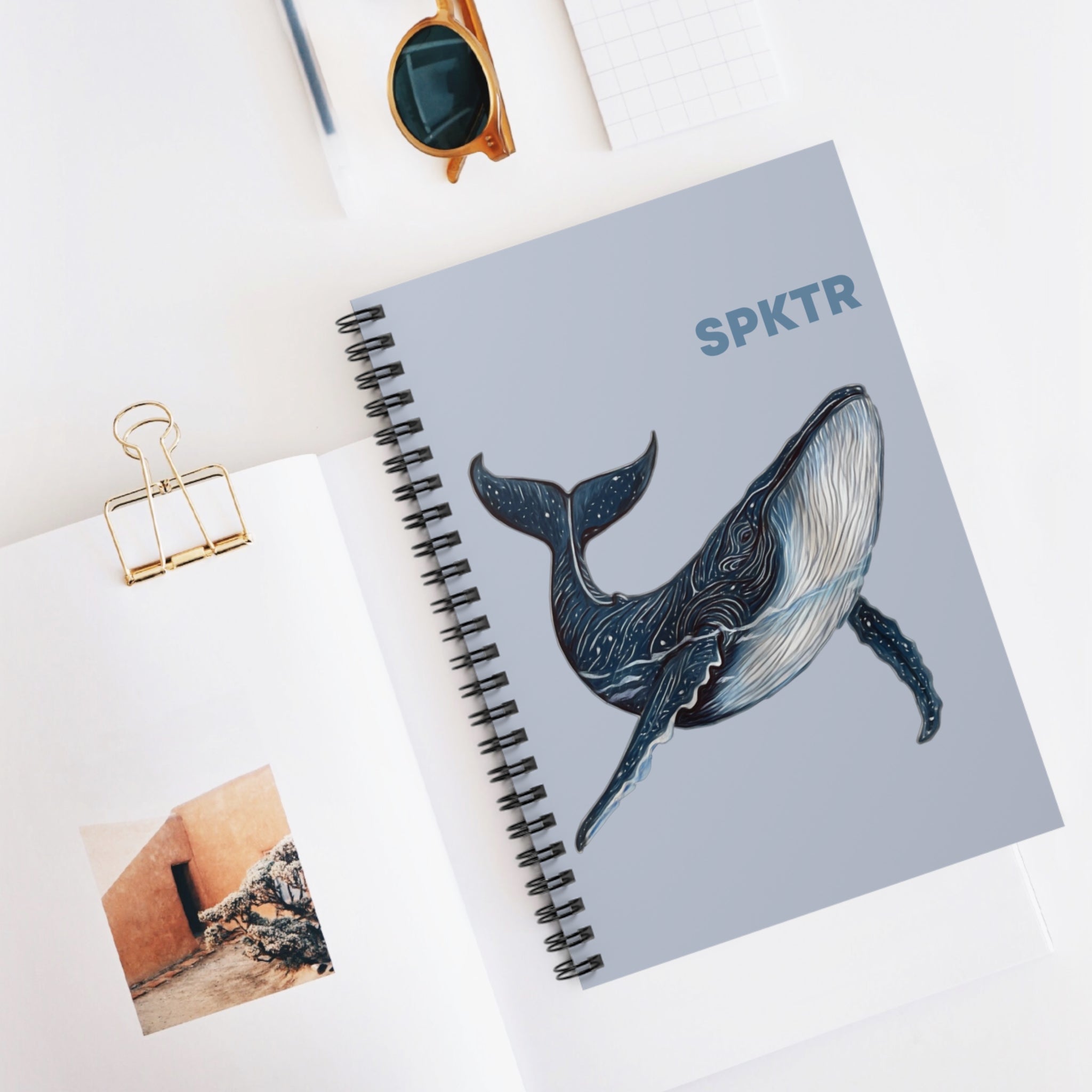 Leo the Blue Whale | SPKTR Spiral Notebook