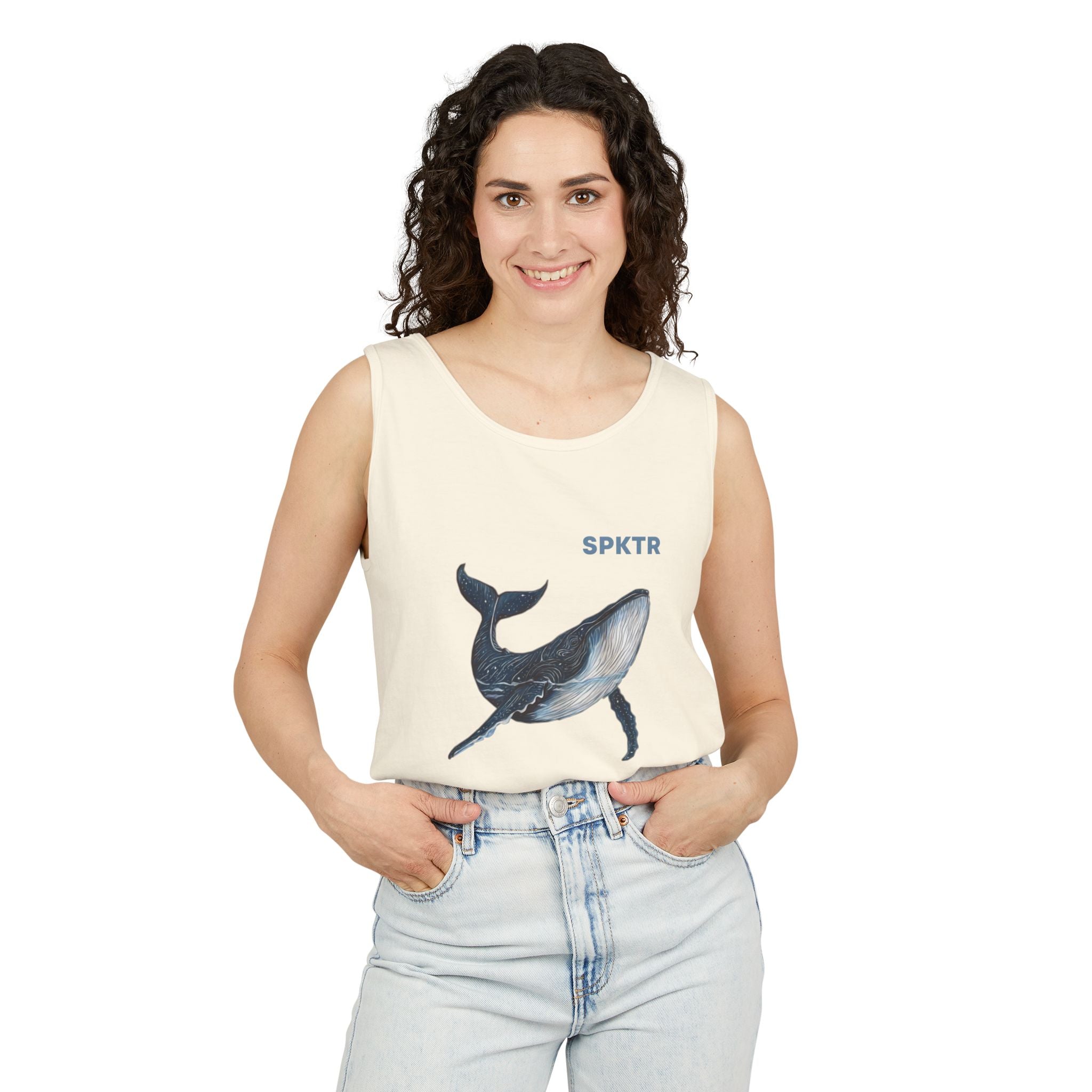 Leo the Blue Whale | SPKTR Graphic Tank Top