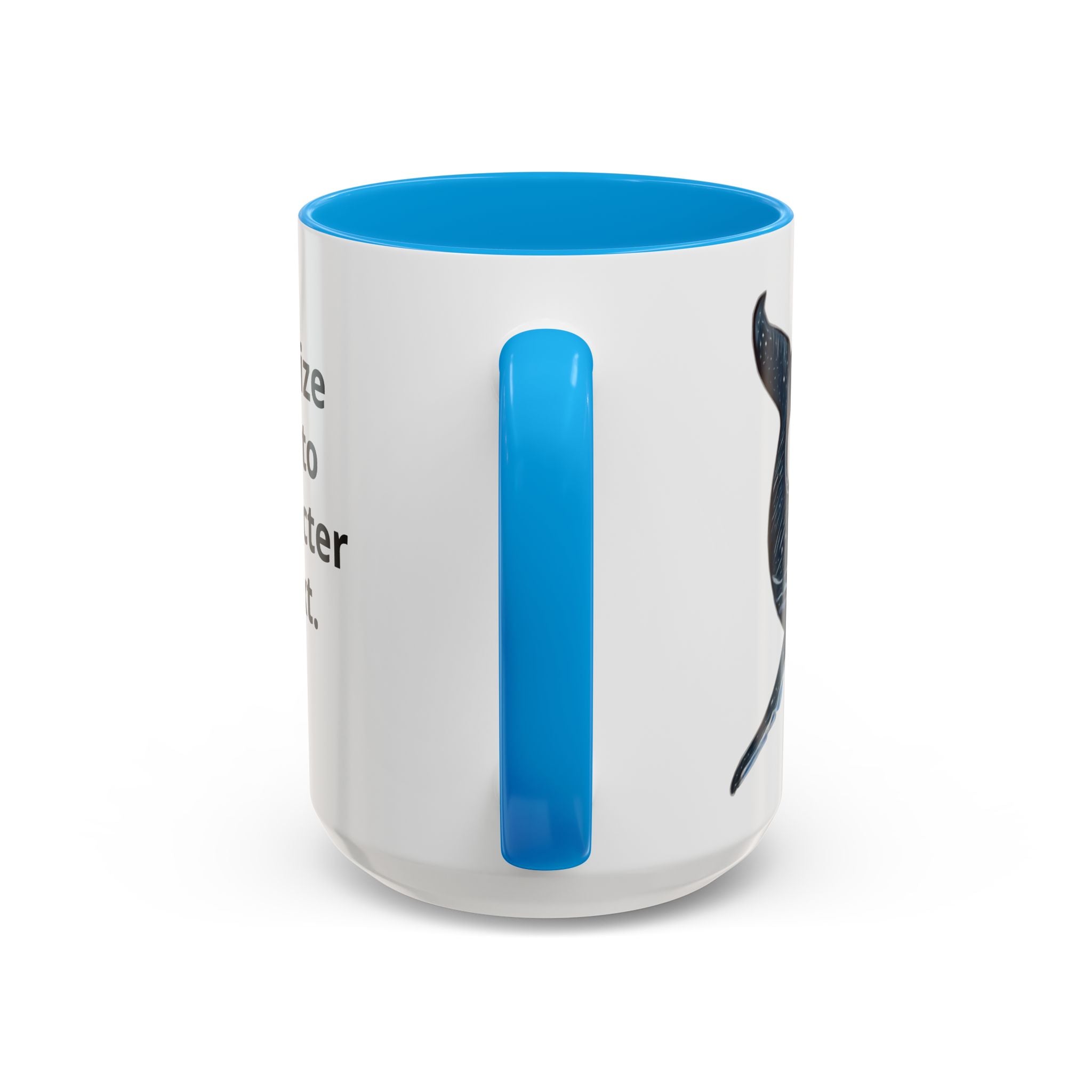 Leo the Blue Whale | Personalized Accent Coffee Mug 11oz or 15oz