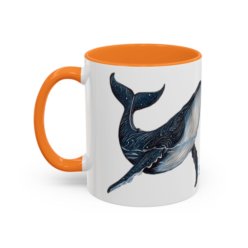Leo the Blue Whale | Personalized Accent Coffee Mug 11oz or 15oz
