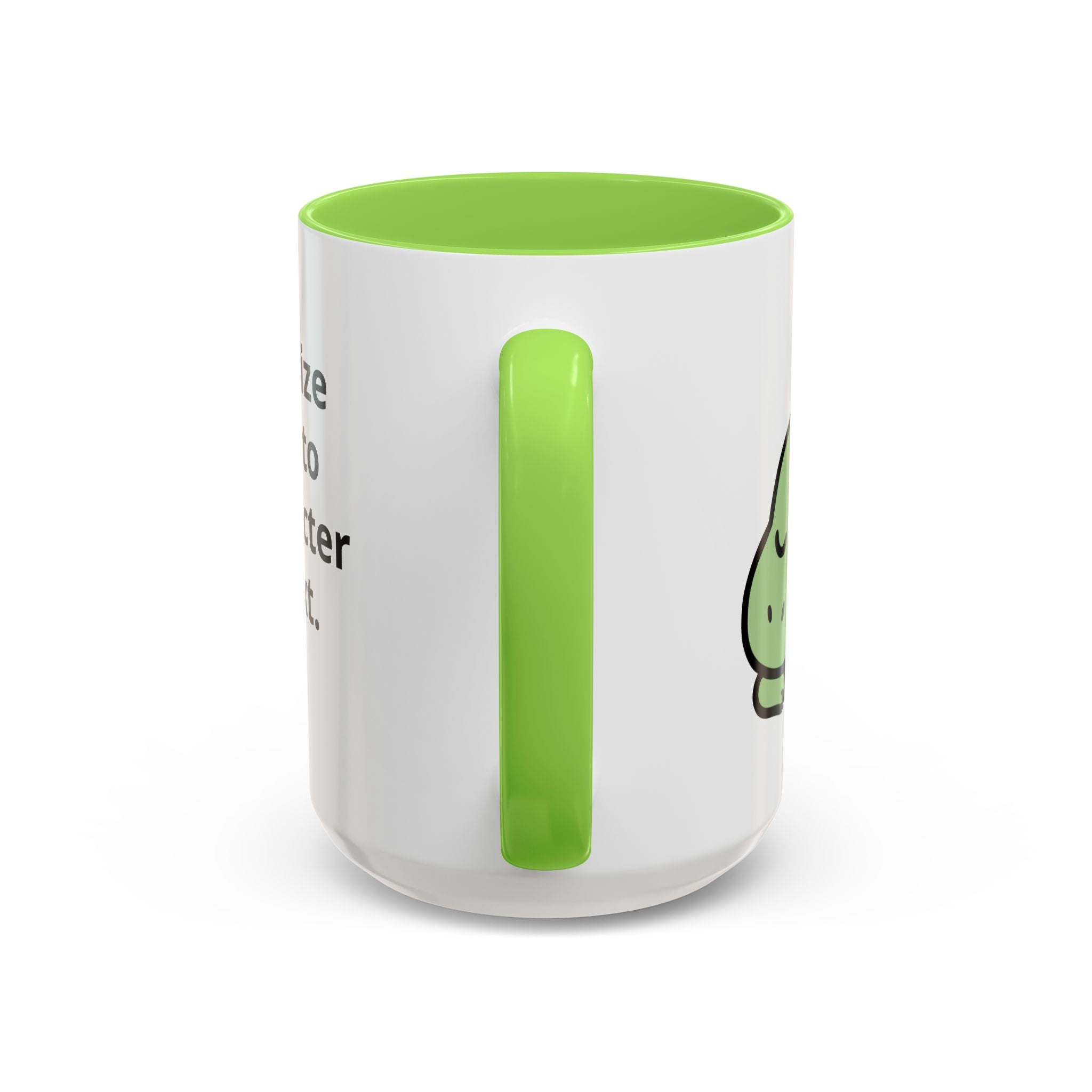 Sleepy Teeny-Rex  | Personalized Accent Coffee Mug 11oz or 15oz