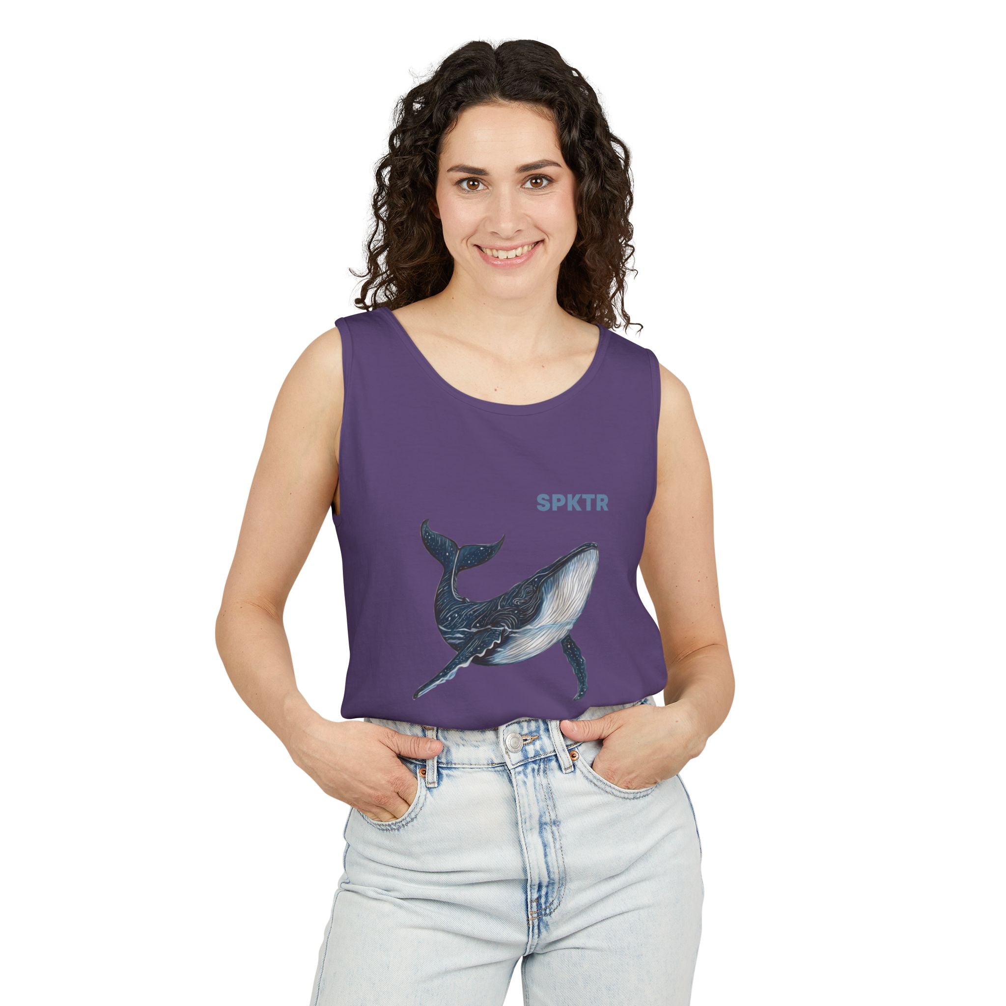 Leo the Blue Whale | SPKTR Graphic Tank Top