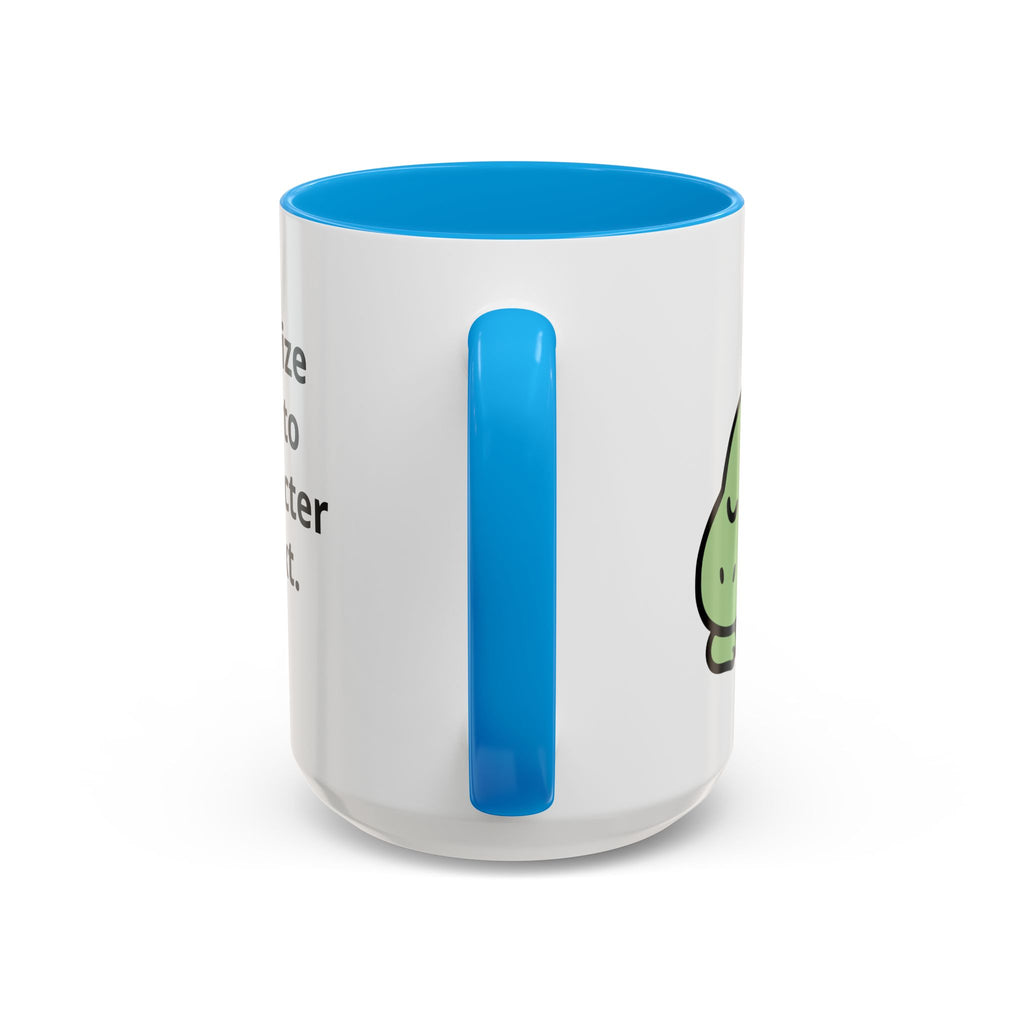 Sleepy Teeny-Rex  | Personalized Accent Coffee Mug 11oz or 15oz