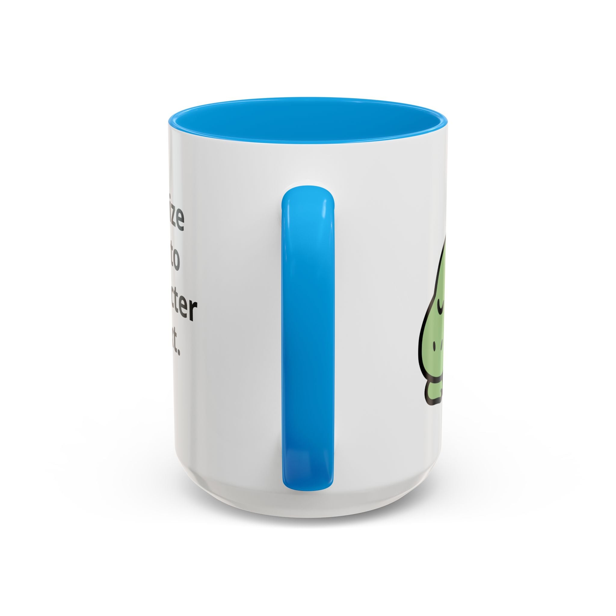 Sleepy Teeny-Rex  | Personalized Accent Coffee Mug 11oz or 15oz