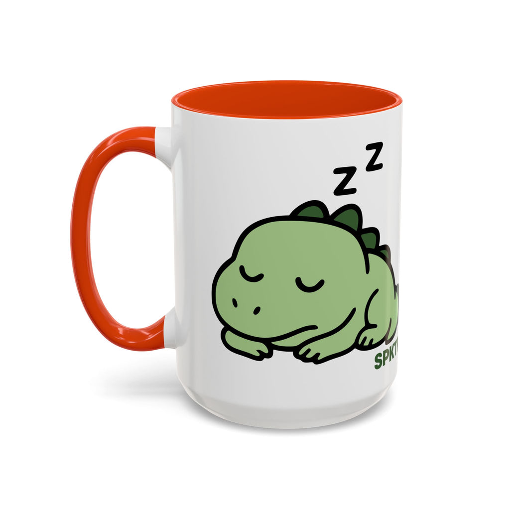 Sleepy Teeny-Rex  | Personalized Accent Coffee Mug 11oz or 15oz