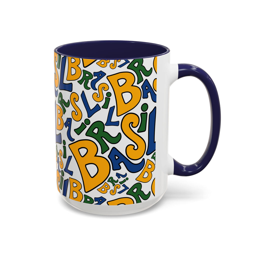 Brasil Typography | Accent Coffee Mug 11oz or 15oz
