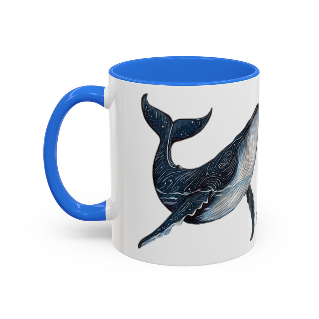Leo the Blue Whale | Personalized Accent Coffee Mug 11oz or 15oz