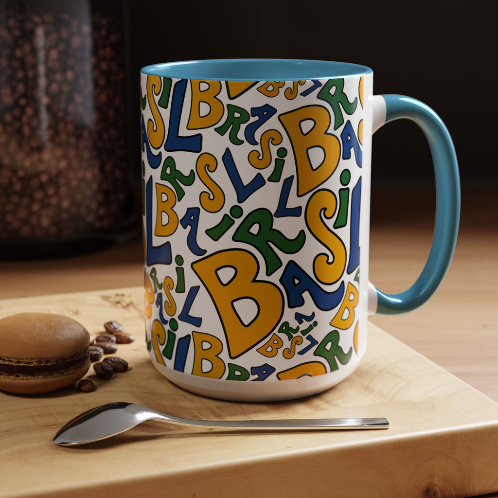 Brasil Typography | Accent Coffee Mug 11oz or 15oz