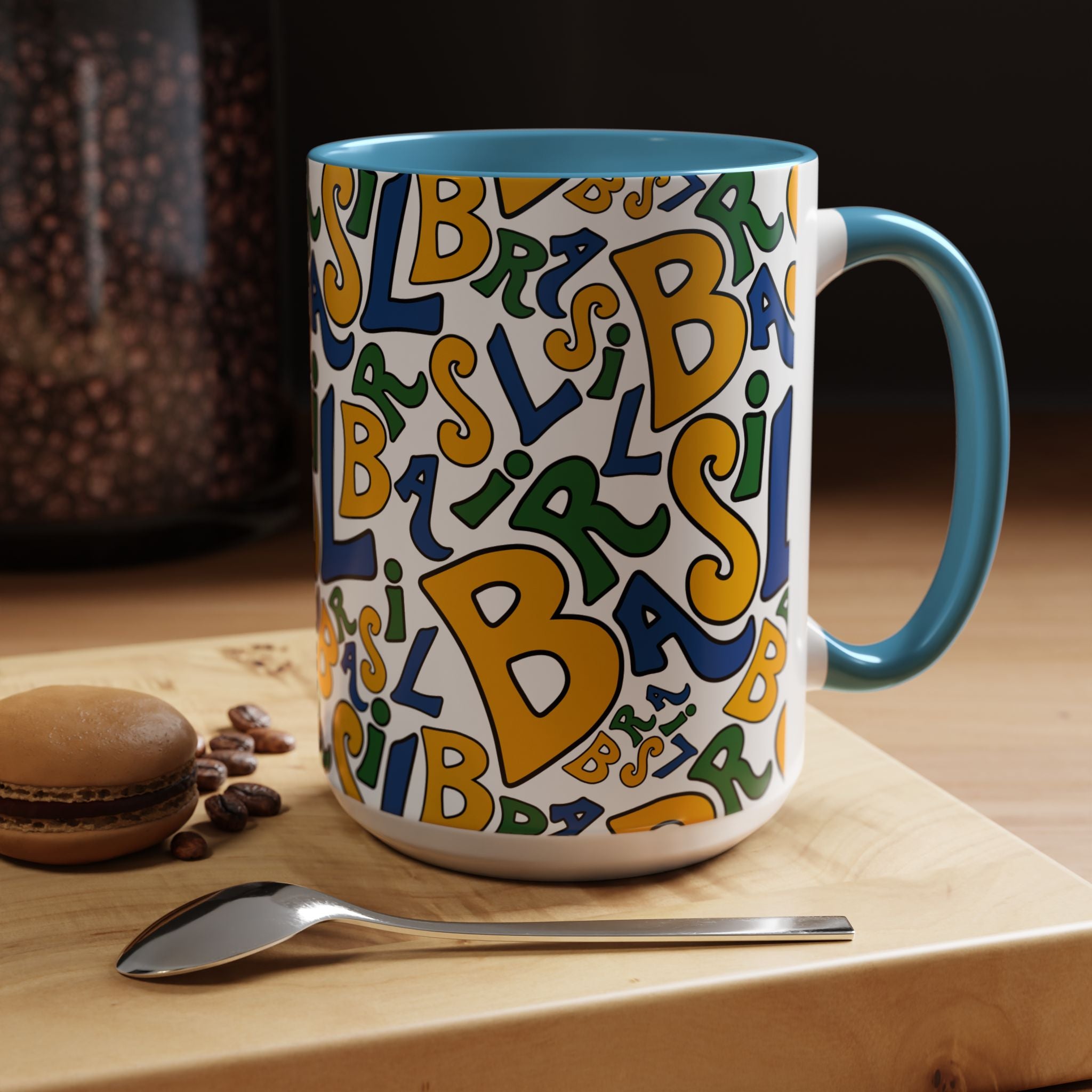 Brasil Typography | Accent Coffee Mug 11oz or 15oz