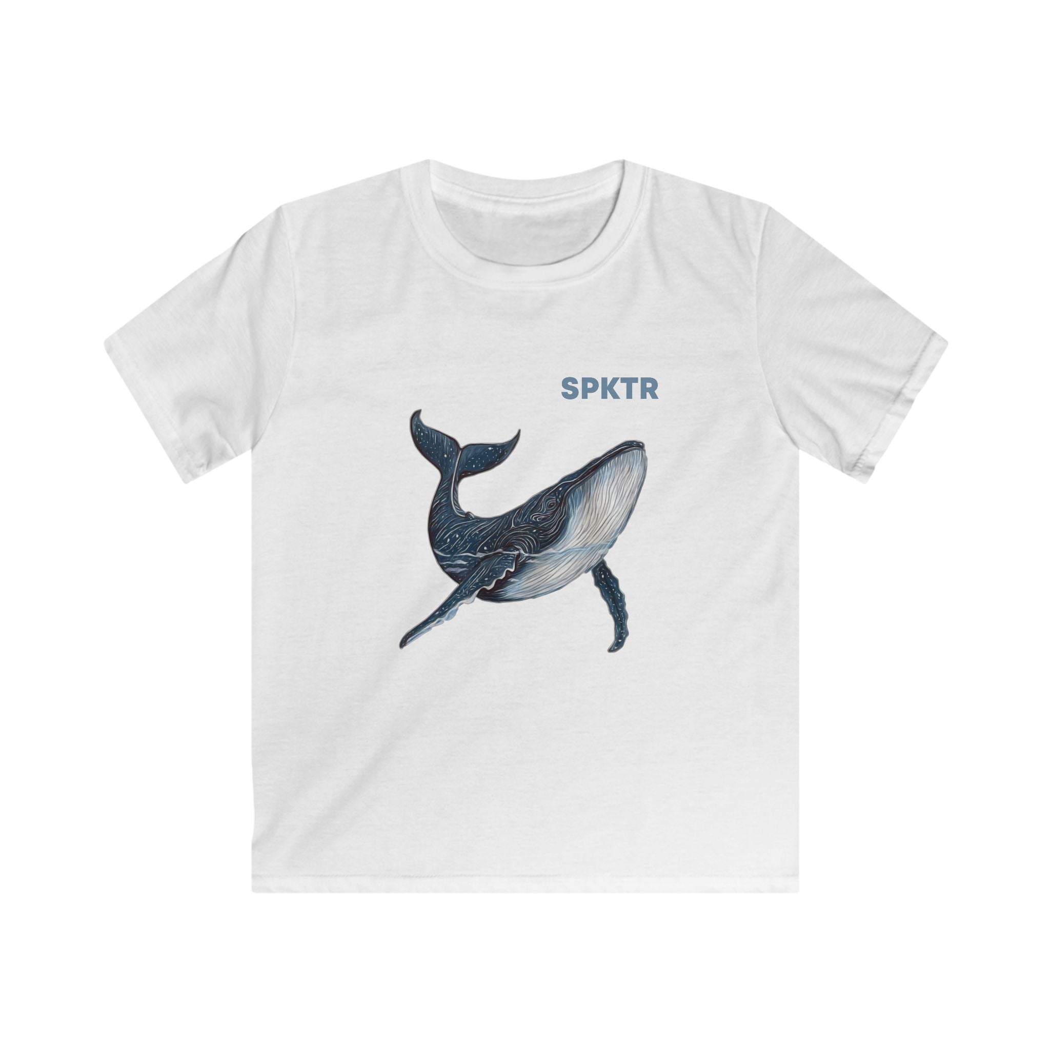 Leo the Blue Whale | SPKTR Kids T-Shirt