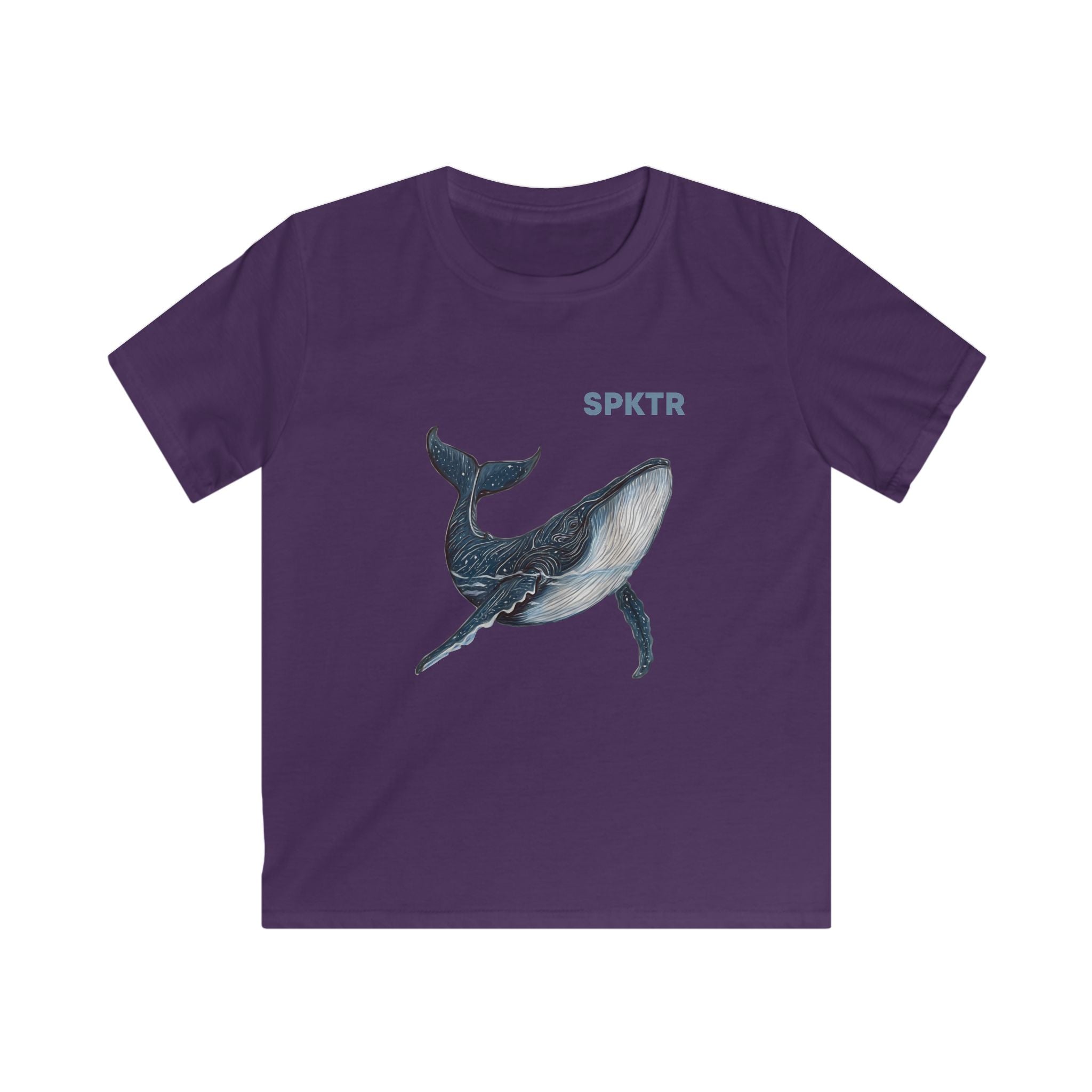 Leo the Blue Whale | SPKTR Kids T-Shirt